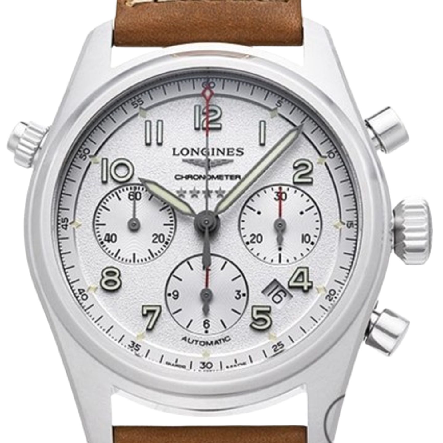 Longines Spirit L3.820.4.73.2 (2024) - Zilver wijzerplaat 42mm Staal (2/2)