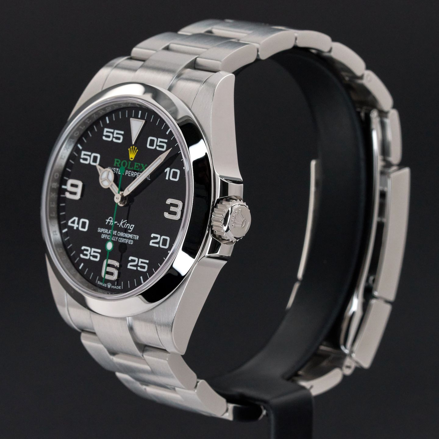 Rolex Air-King 126900 (2024) - Black dial 40 mm Steel case (4/8)