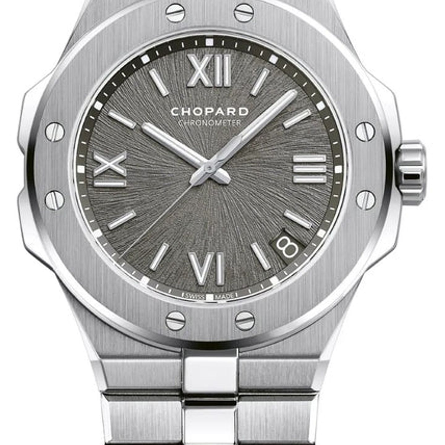 Chopard Alpine Eagle 298600-3002 (2026) - Grijs wijzerplaat 41mm Staal (1/1)