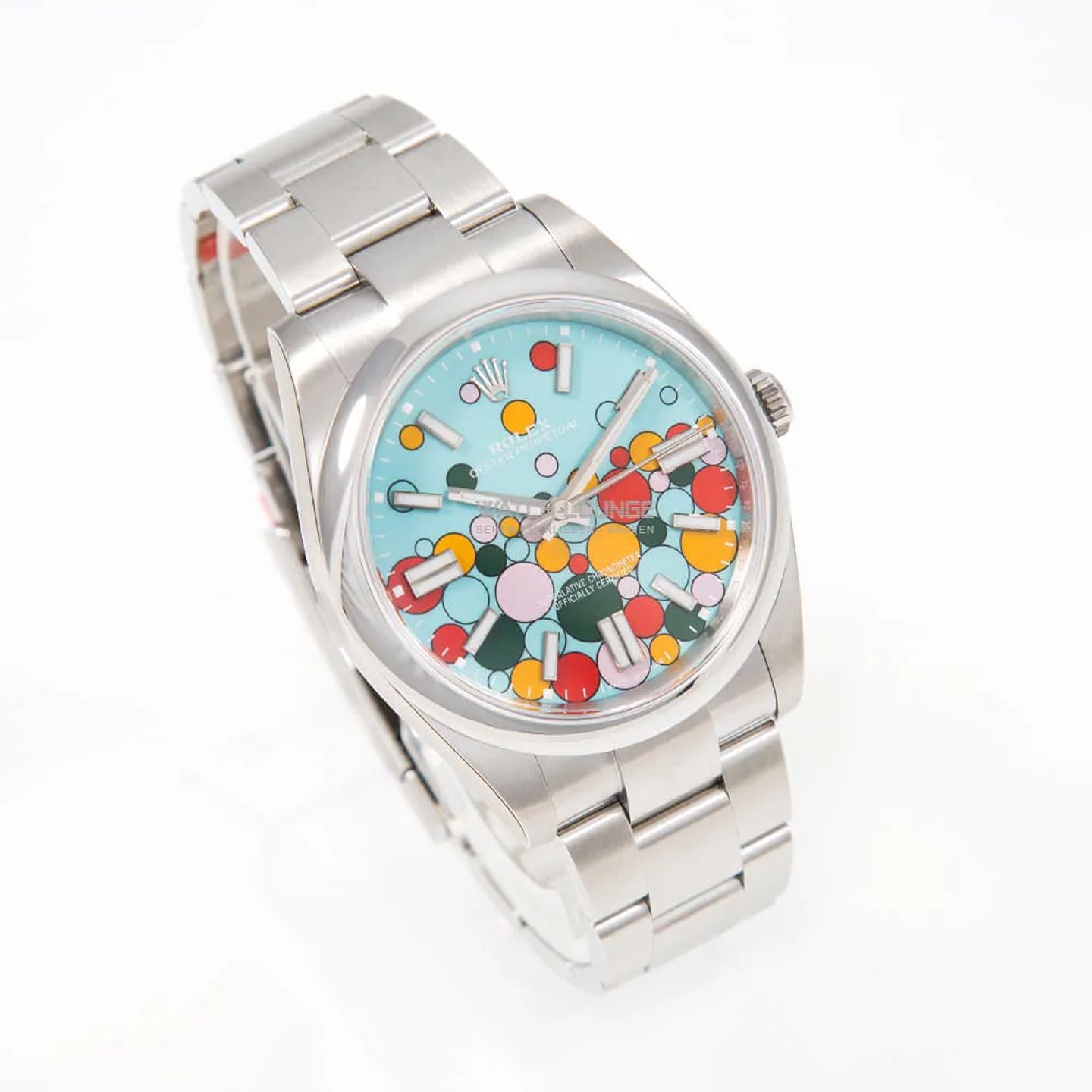 Rolex Oyster Perpetual 41 124300 (2025) - Turquoise dial 41 mm Steel case (4/8)