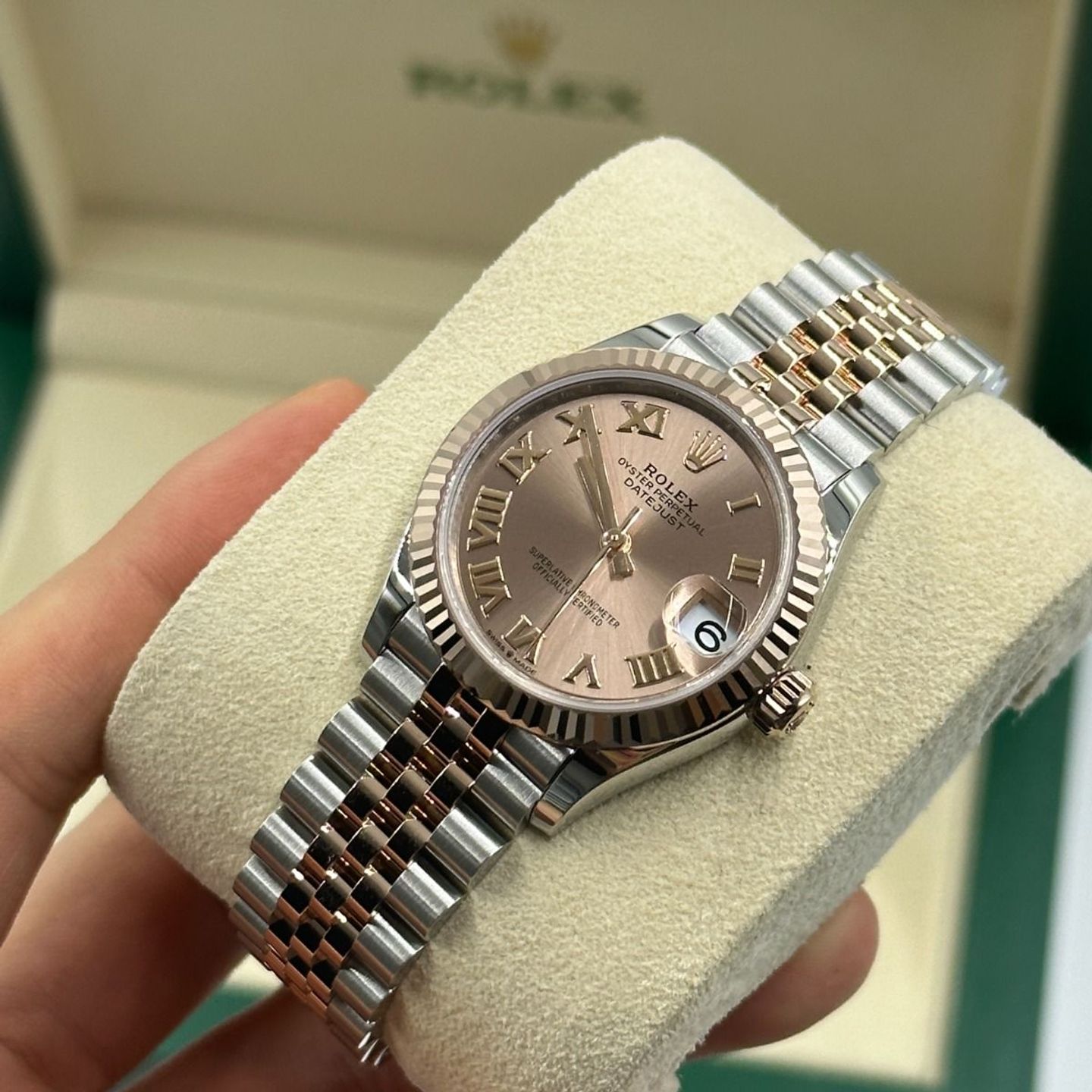 Rolex Datejust 31 278271 (2024) - Goud wijzerplaat 31mm Staal (8/8)