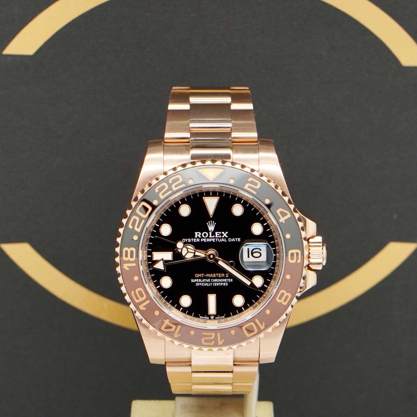 Rolex GMT-Master II 126715CHNR (2022) - Zwart wijzerplaat 40mm Roségoud (7/7)