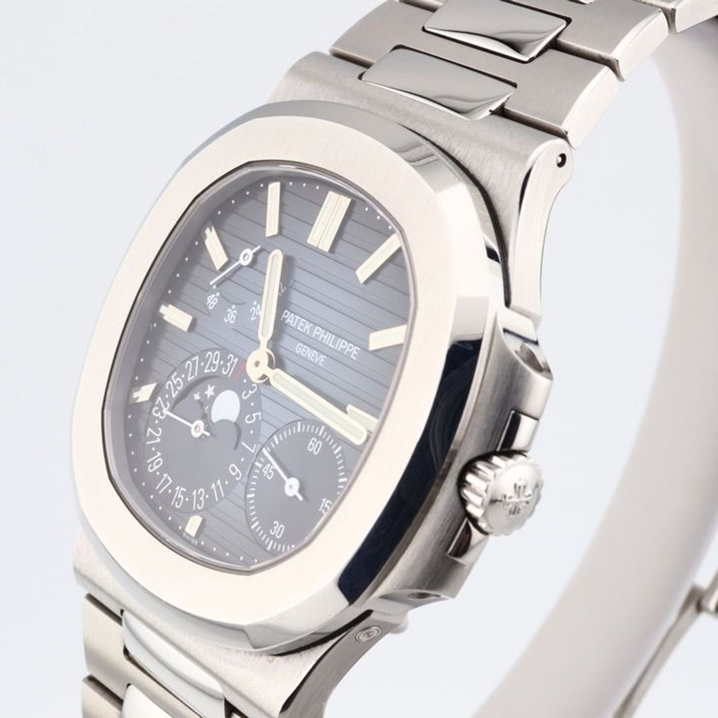 Patek Philippe Nautilus 5712/1A-001 (2016) - Blauw wijzerplaat 40mm Staal (3/8)