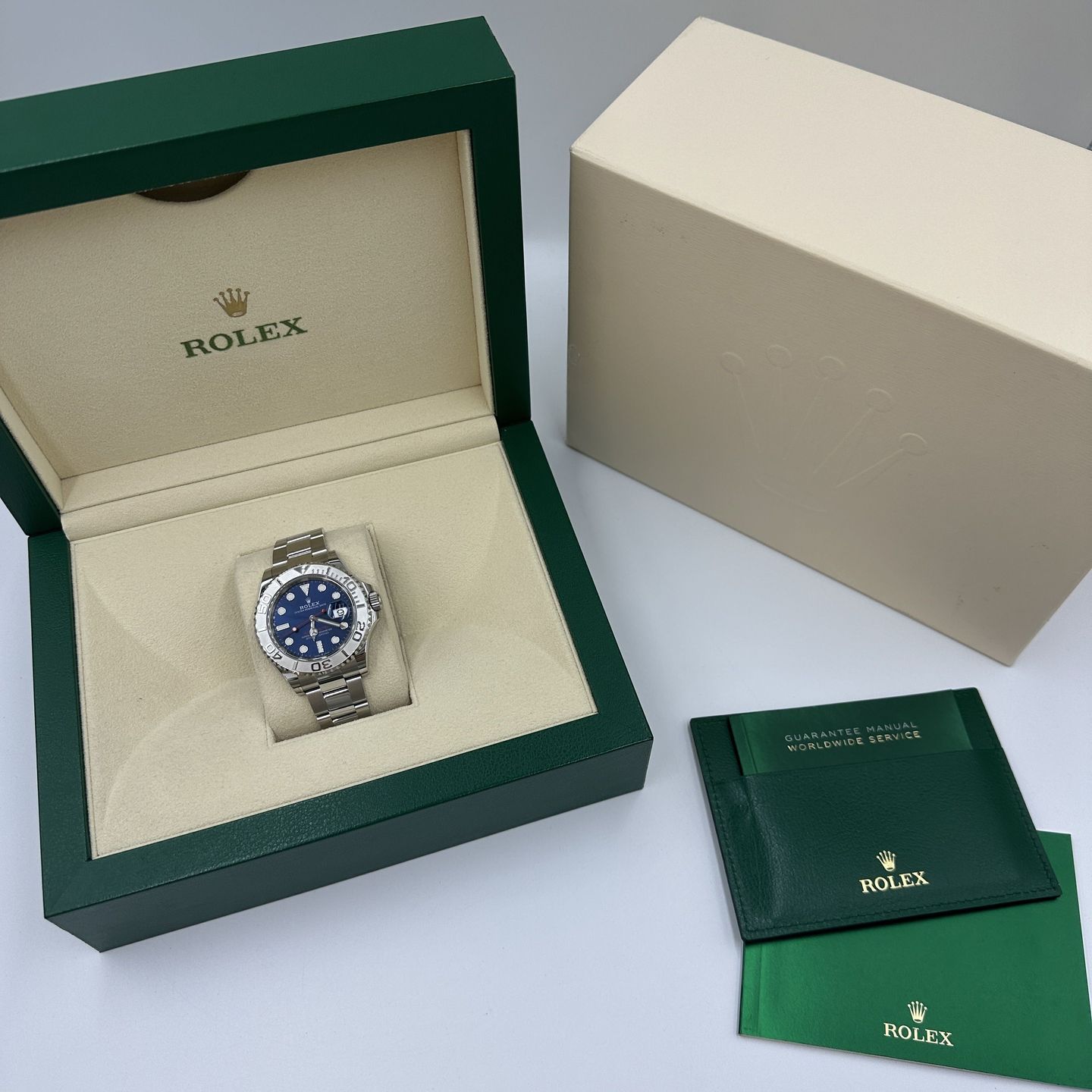 Rolex Yacht-Master 40 126622 (Onbekend (willekeurig serienummer)) - Blauw wijzerplaat 40mm Staal (2/8)