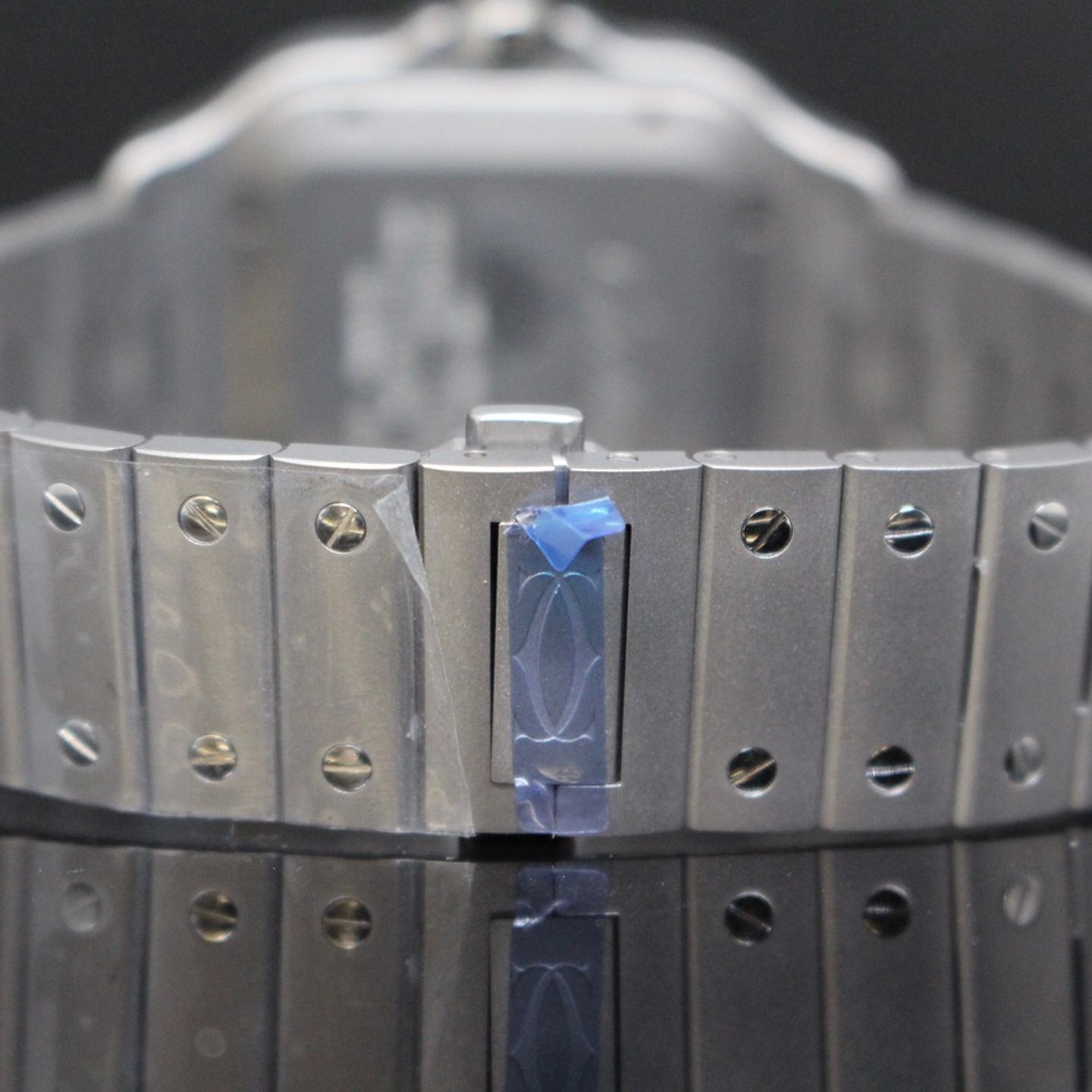 Cartier Santos WSSA0089 (2025) - White dial 40 mm Titanium case (6/7)