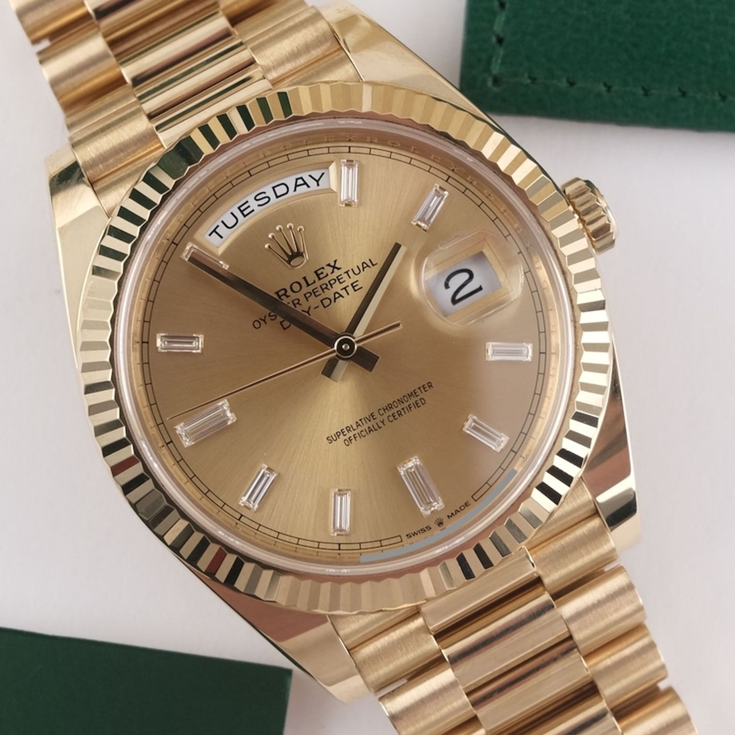 Rolex Day-Date 40 228238 (2020) - 40mm Geelgoud (1/8)