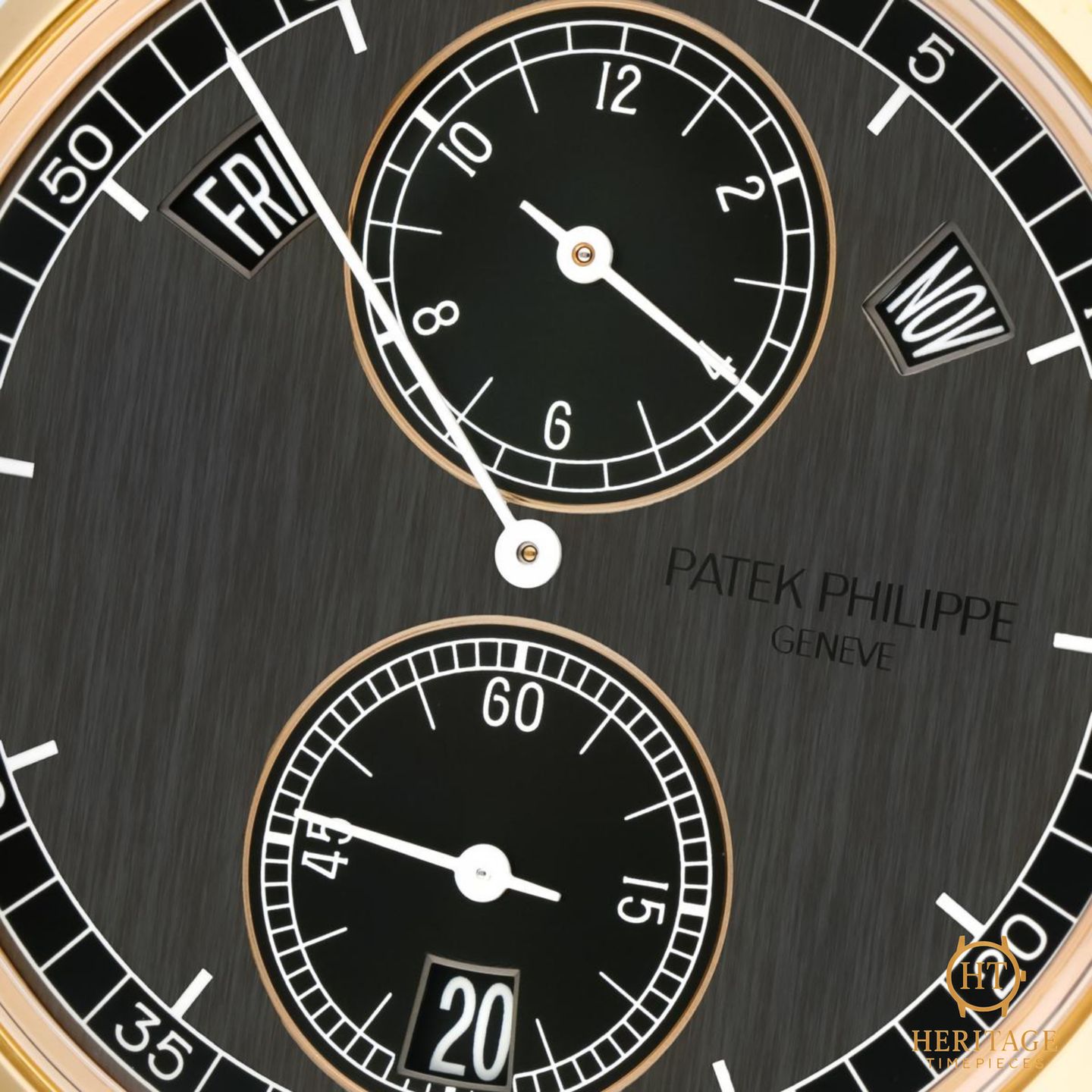 Patek Philippe Annual Calendar 5235/50R-001 (2020) - Zwart wijzerplaat 41mm Roségoud (7/8)