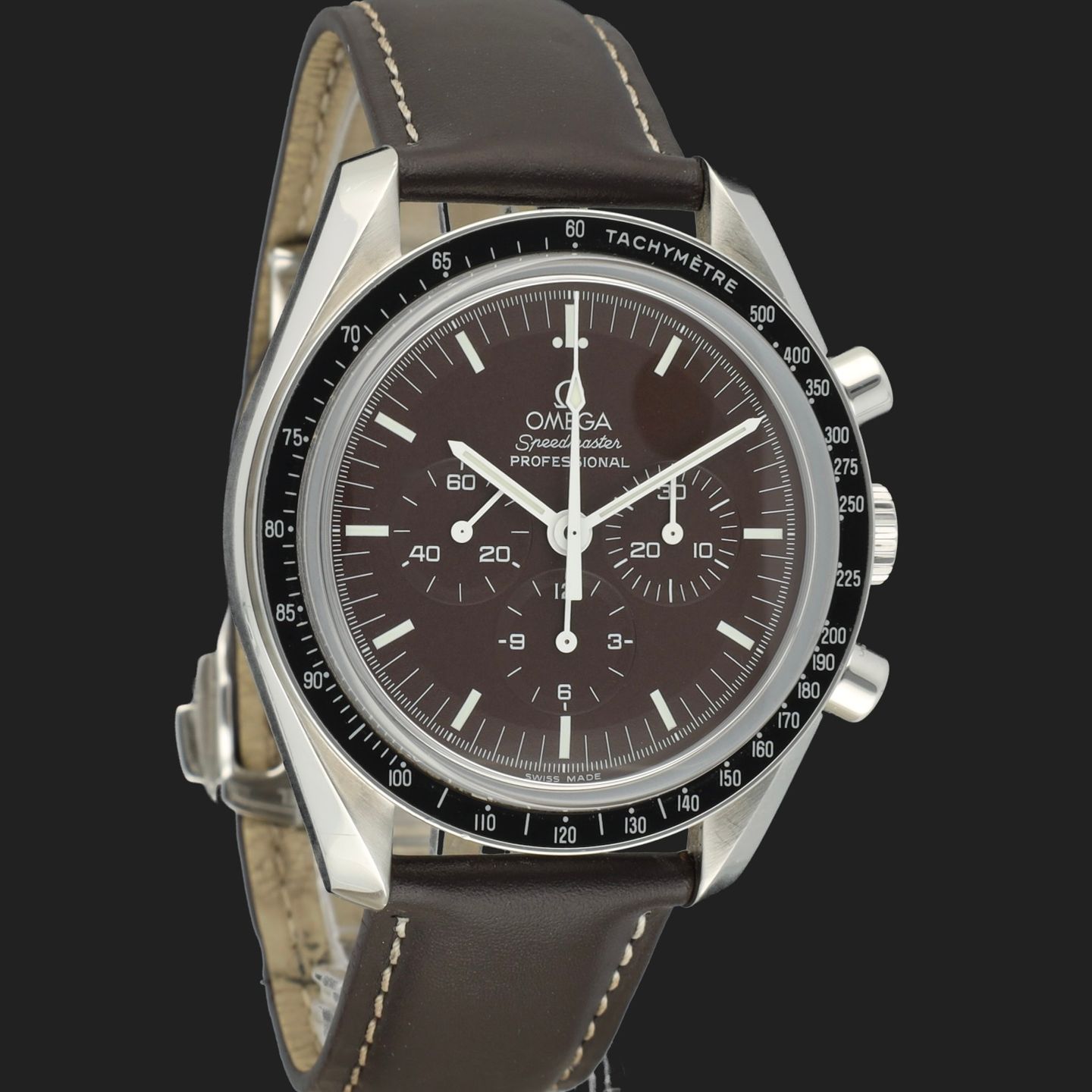 Omega Speedmaster Professional Moonwatch 311.32.42.30.13.001 (2013) - Bruin wijzerplaat 42mm Staal (4/8)