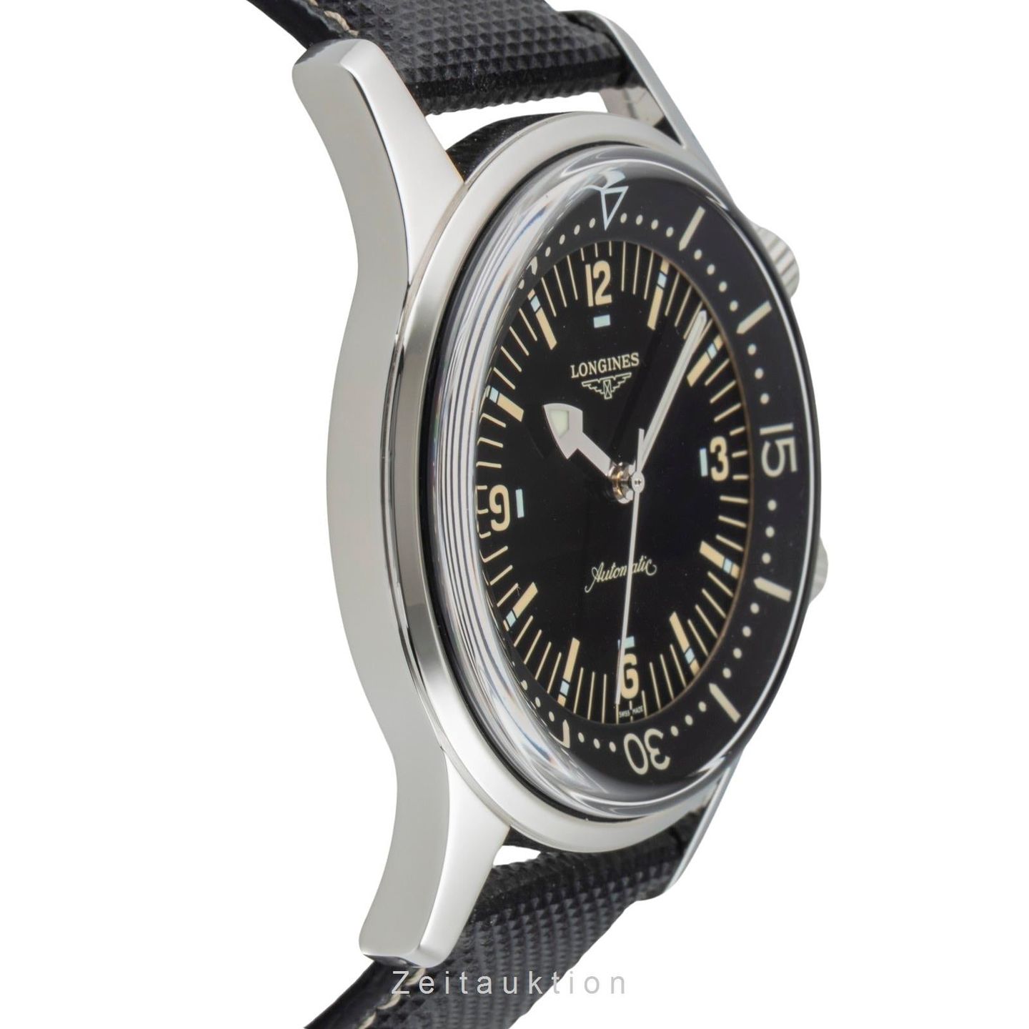 Longines Legend Diver L3.674.4.56.3 (Onbekend (willekeurig serienummer)) - Zwart wijzerplaat 42mm Staal (6/8)