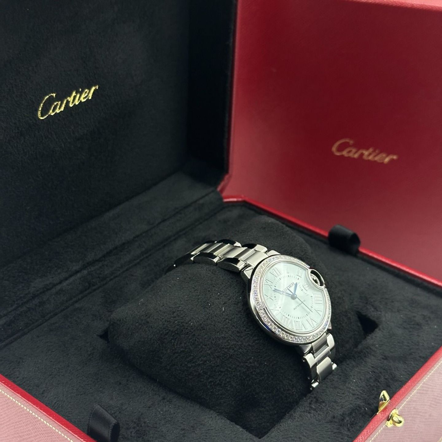 Cartier Ballon Bleu 33mm W4BB0028 (2024) - Blauw wijzerplaat 33mm Staal (3/8)