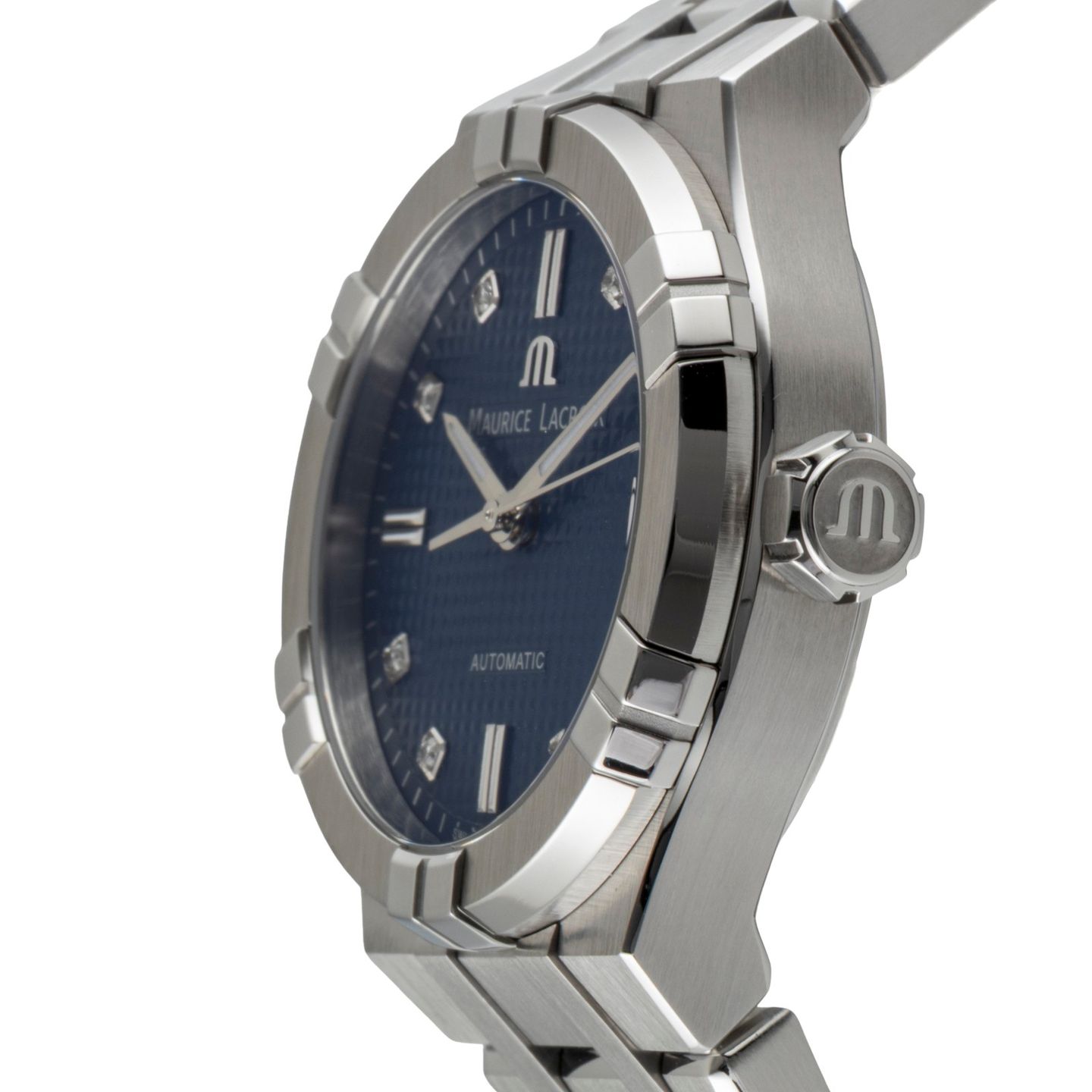 Maurice Lacroix Aikon AI6006-SS002-450-1 (Unknown (random serial)) - Blue dial 35 mm Steel case (6/8)
