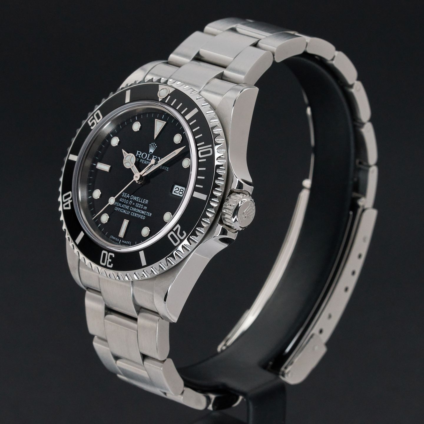 Rolex Sea-Dweller 4000 16600 (2003) - Black dial 40 mm Steel case (4/8)