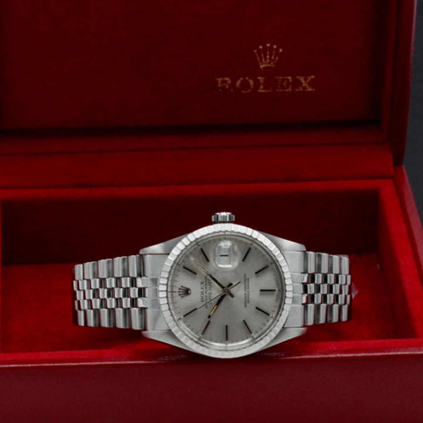 Rolex Datejust 36 16030 (1986) - Zilver wijzerplaat 36mm Staal (3/7)