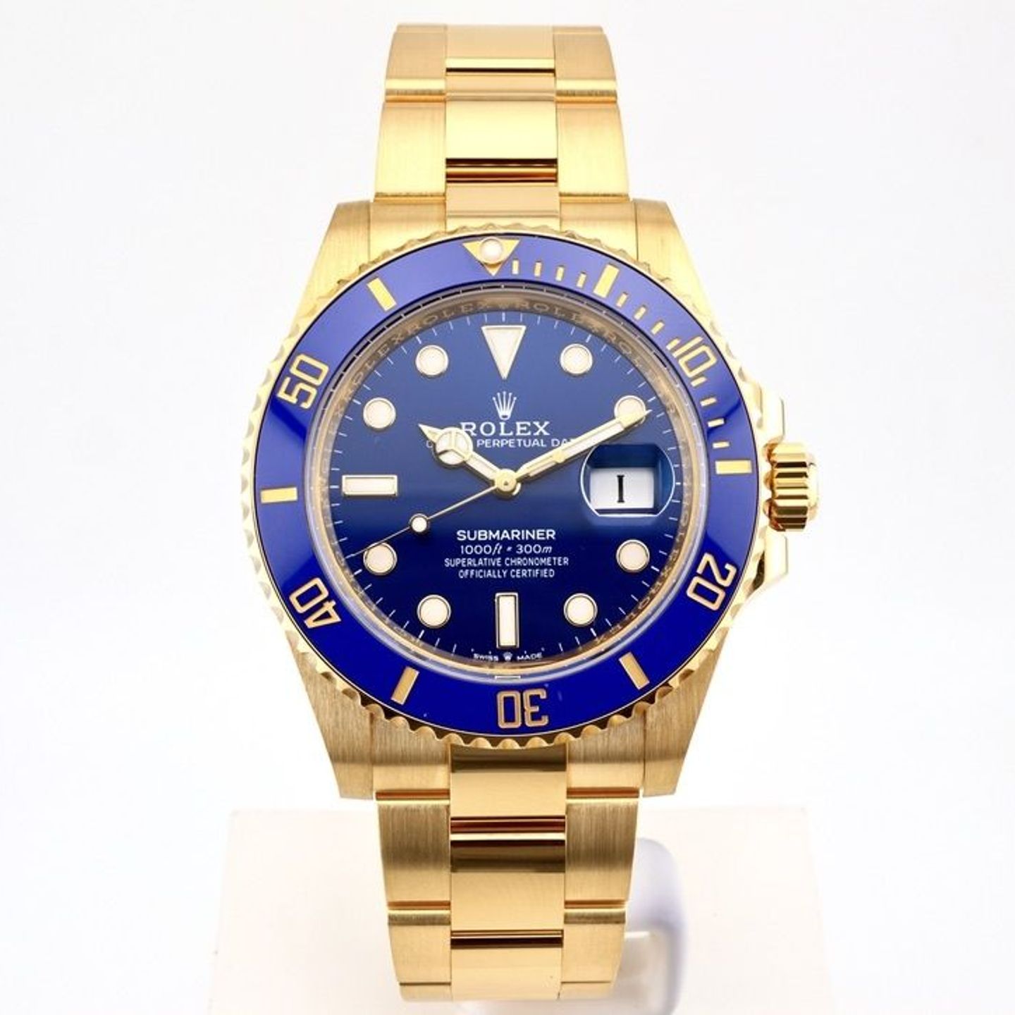 Rolex Submariner Date 126618LB (2024) - Blauw wijzerplaat 41mm Geelgoud (1/8)