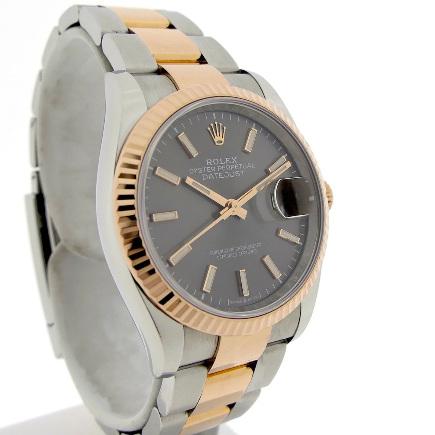 Rolex Datejust 36 126231 (2020) - Grey dial 36 mm Gold/Steel case (3/8)