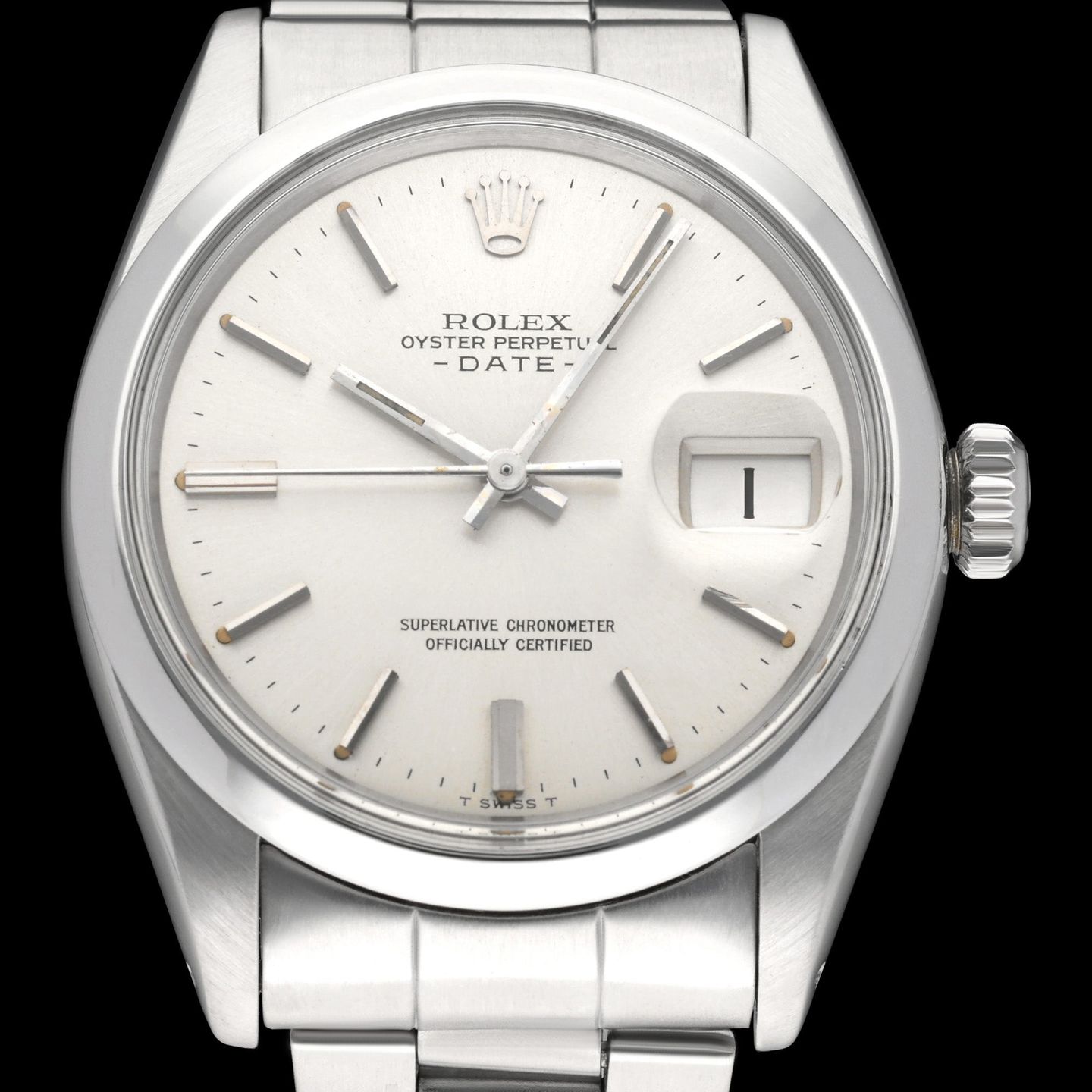 Rolex Oyster Perpetual Date 1500 (1973) - 34mm Staal (1/7)