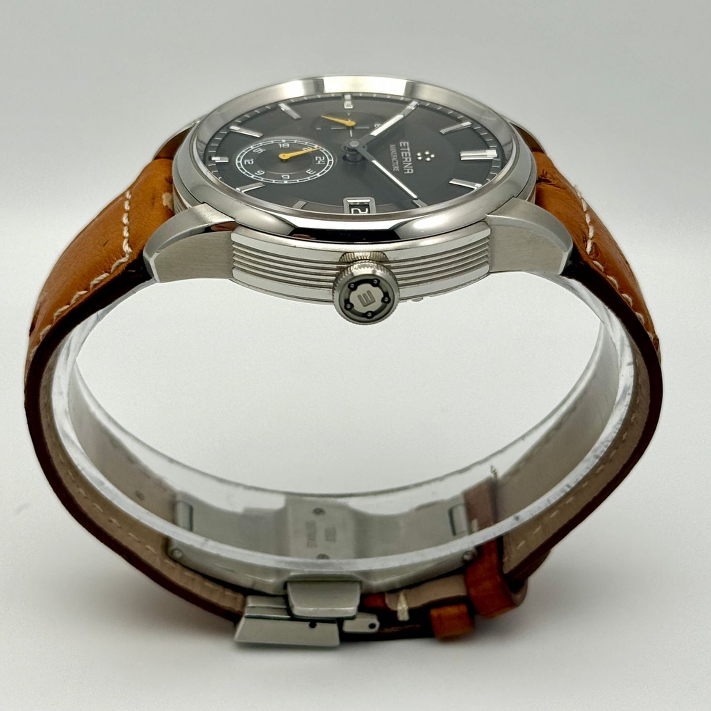 Eterna Unknown 7661.41.56.1352 (Unknown (random serial)) - Grey dial 43 mm Steel case (8/8)