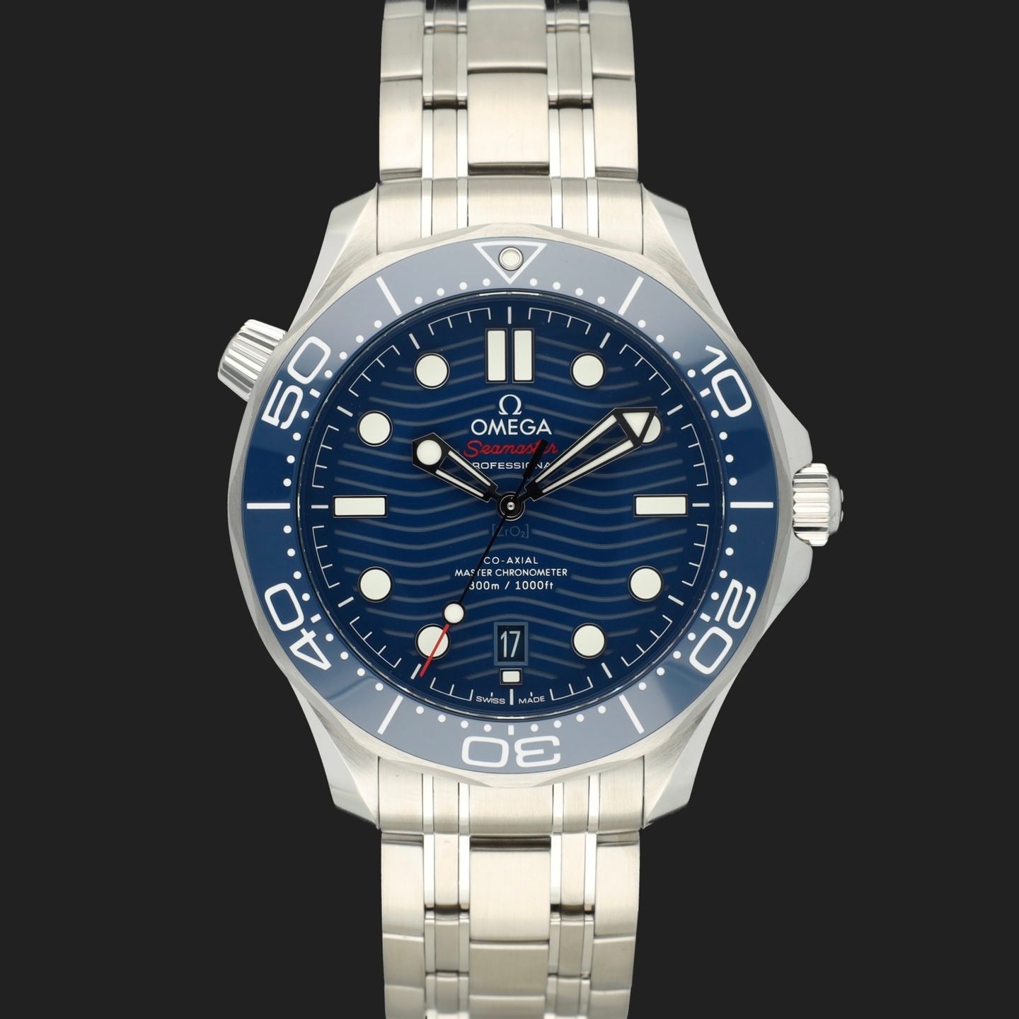 Omega Seamaster Diver 300 M 210.30.42.20.03.001 (2023) - Blue dial 42 mm Steel case (3/8)