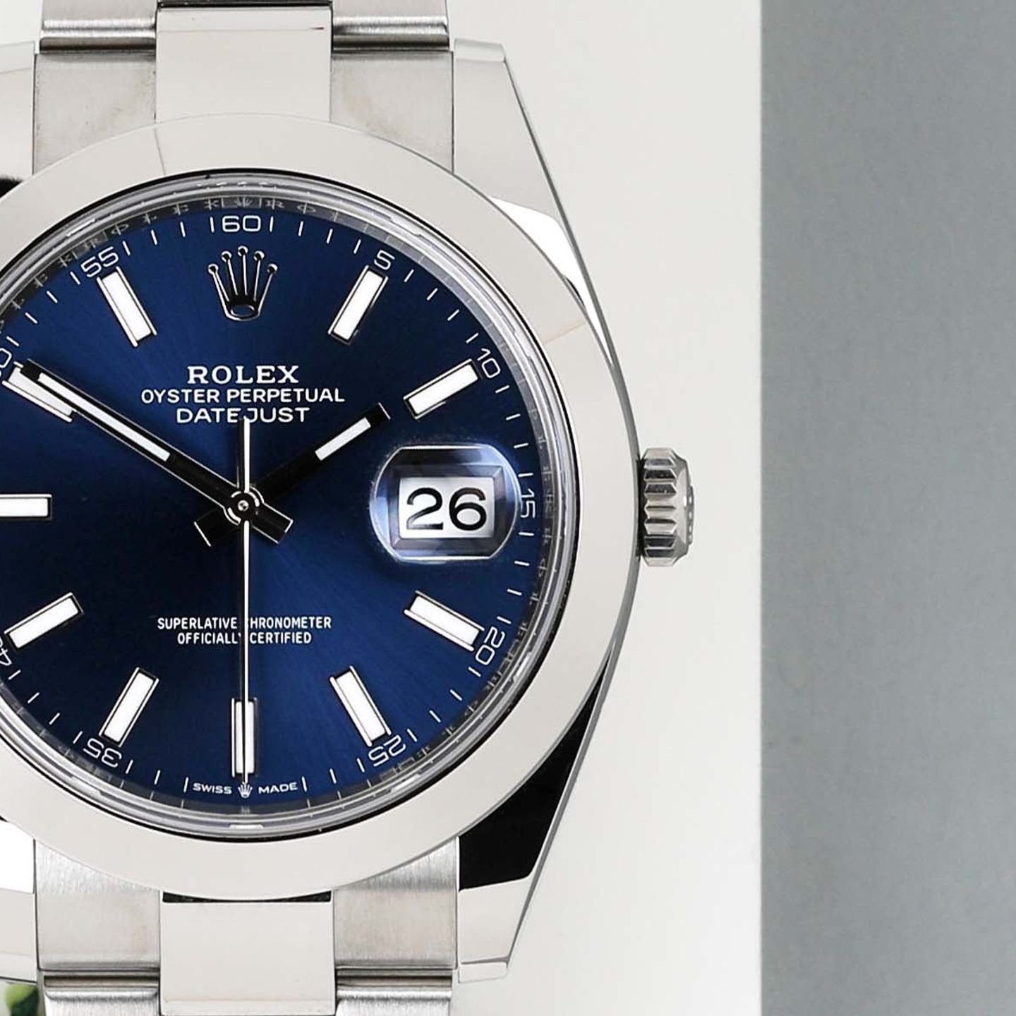 Rolex Datejust 41 126300 (2024) - Blue dial 41 mm Steel case (5/8)