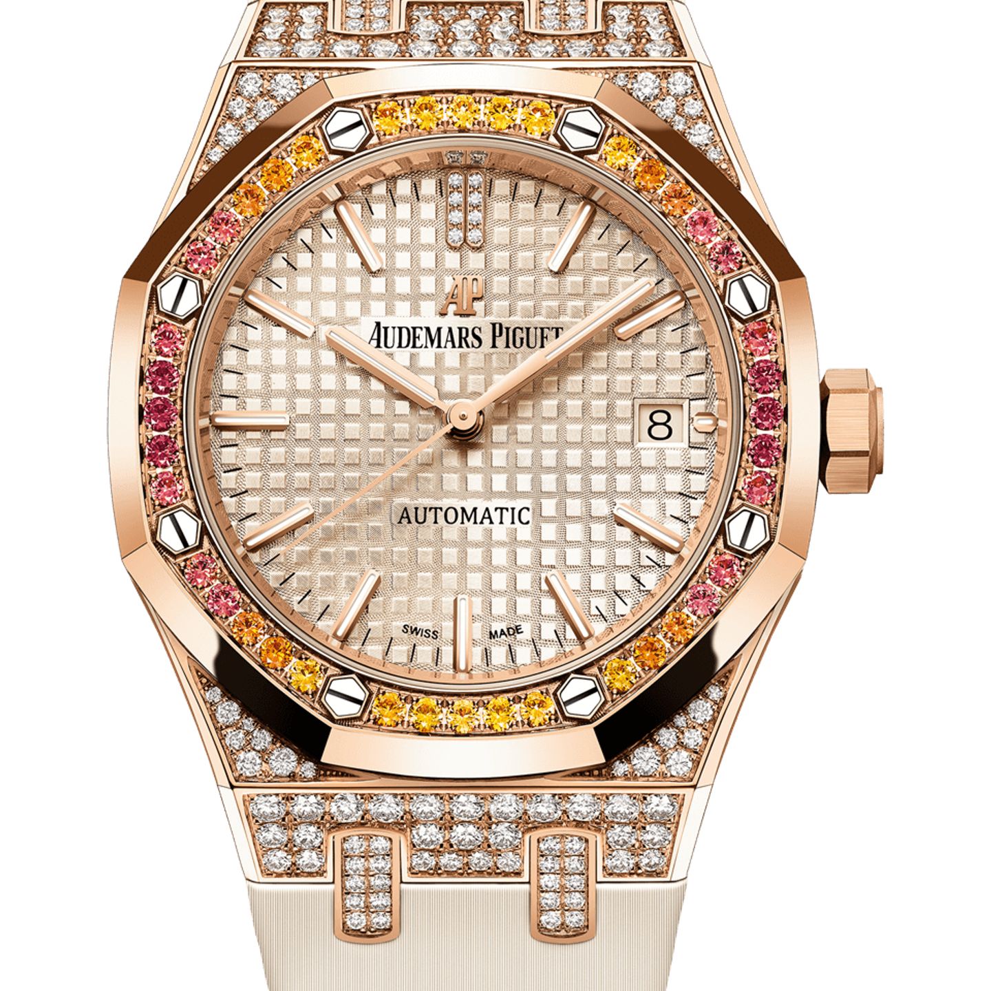 Audemars Piguet Royal Oak Lady 15452OR.ZY.D038VE.01 (2025) - Beige dial 37 mm Rose Gold case (1/1)