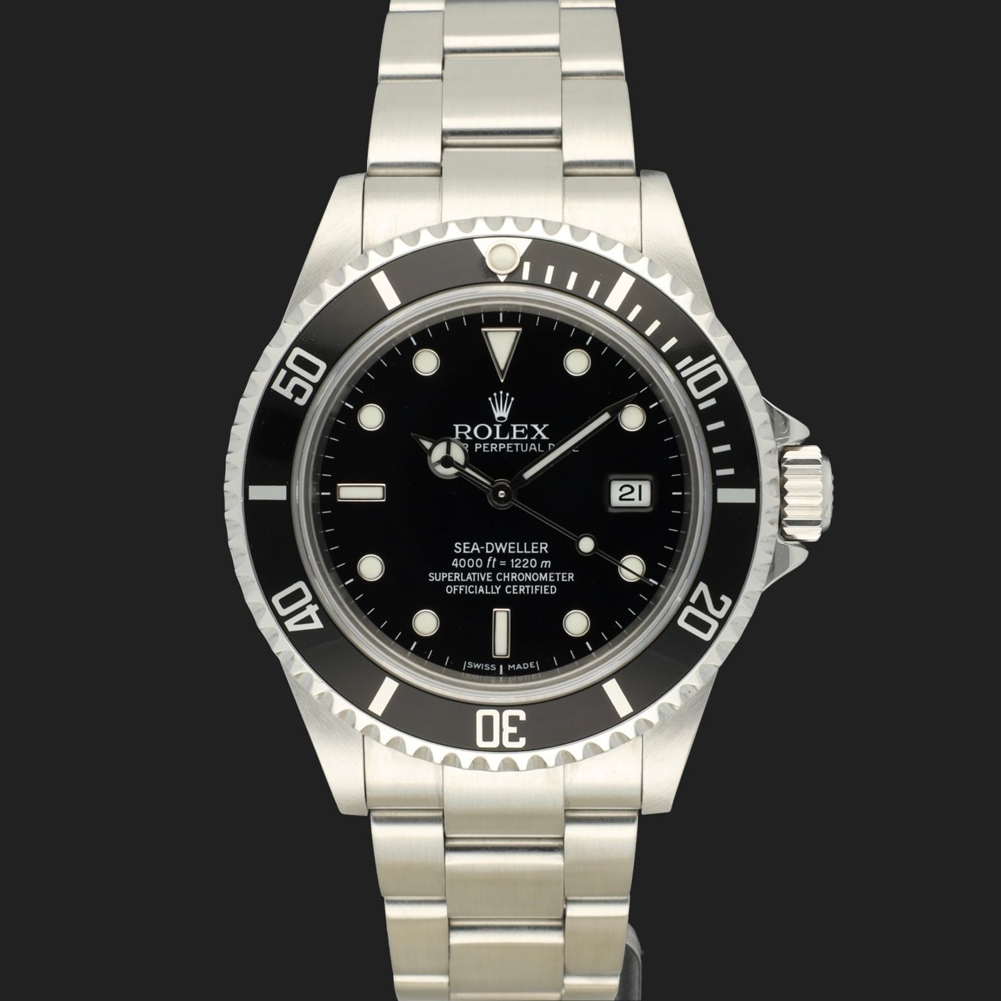 Rolex Sea-Dweller 4000 16600 (2006) - Black dial 40 mm Steel case (2/8)