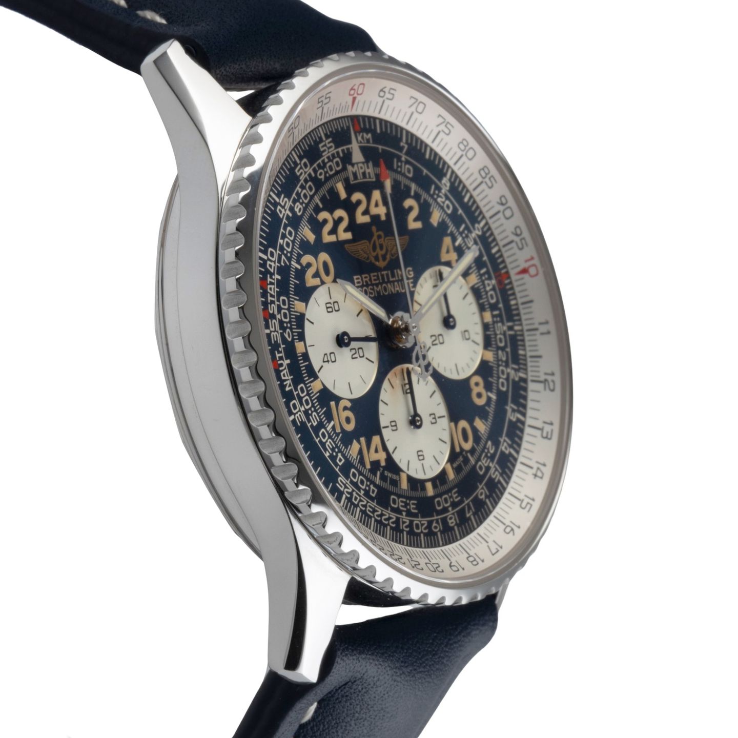 Breitling Navitimer Cosmonaute A12022 (2001) - Zwart wijzerplaat 41mm Staal (7/8)