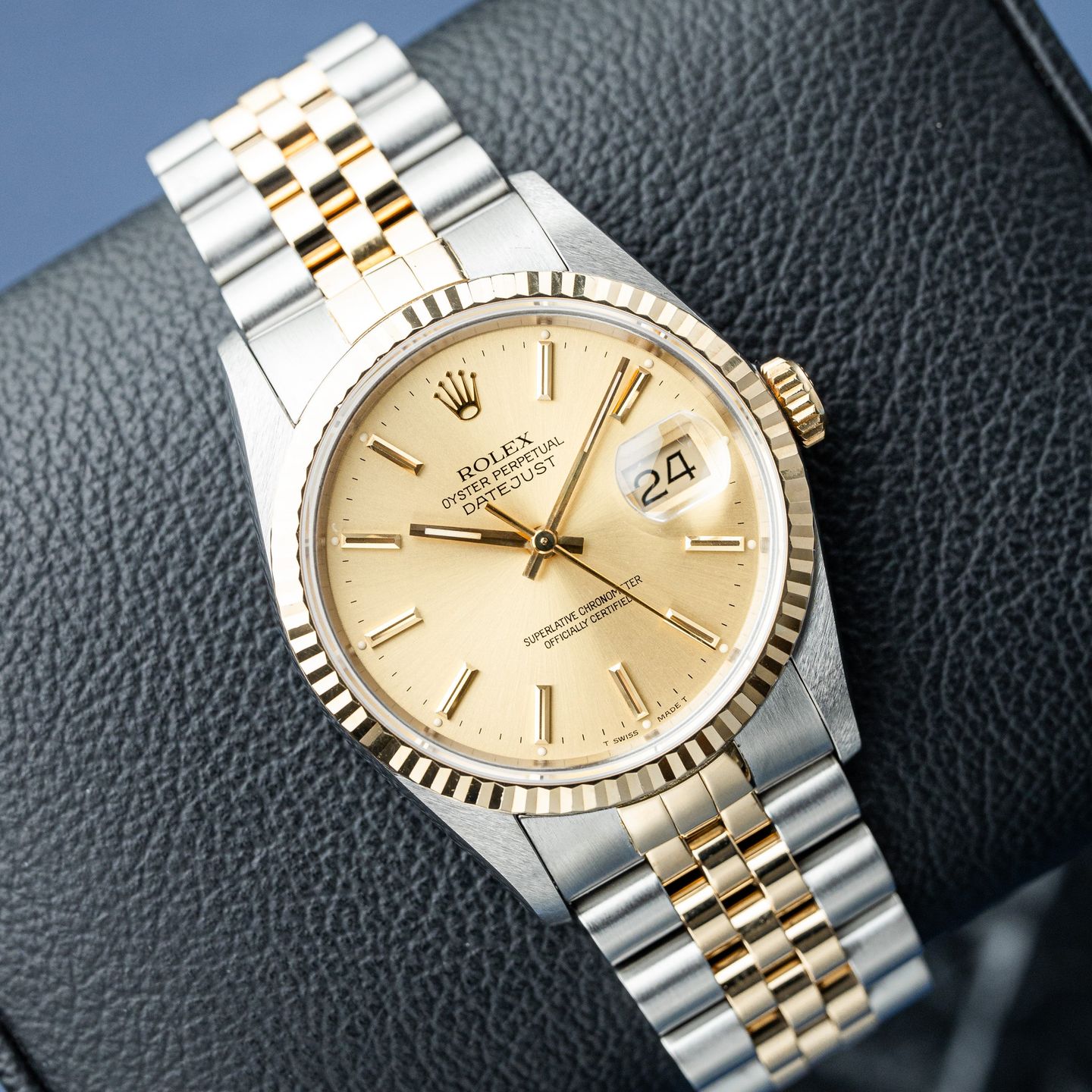 Rolex Datejust 36 16233 (1989) - 36mm Goud/Staal (2/8)