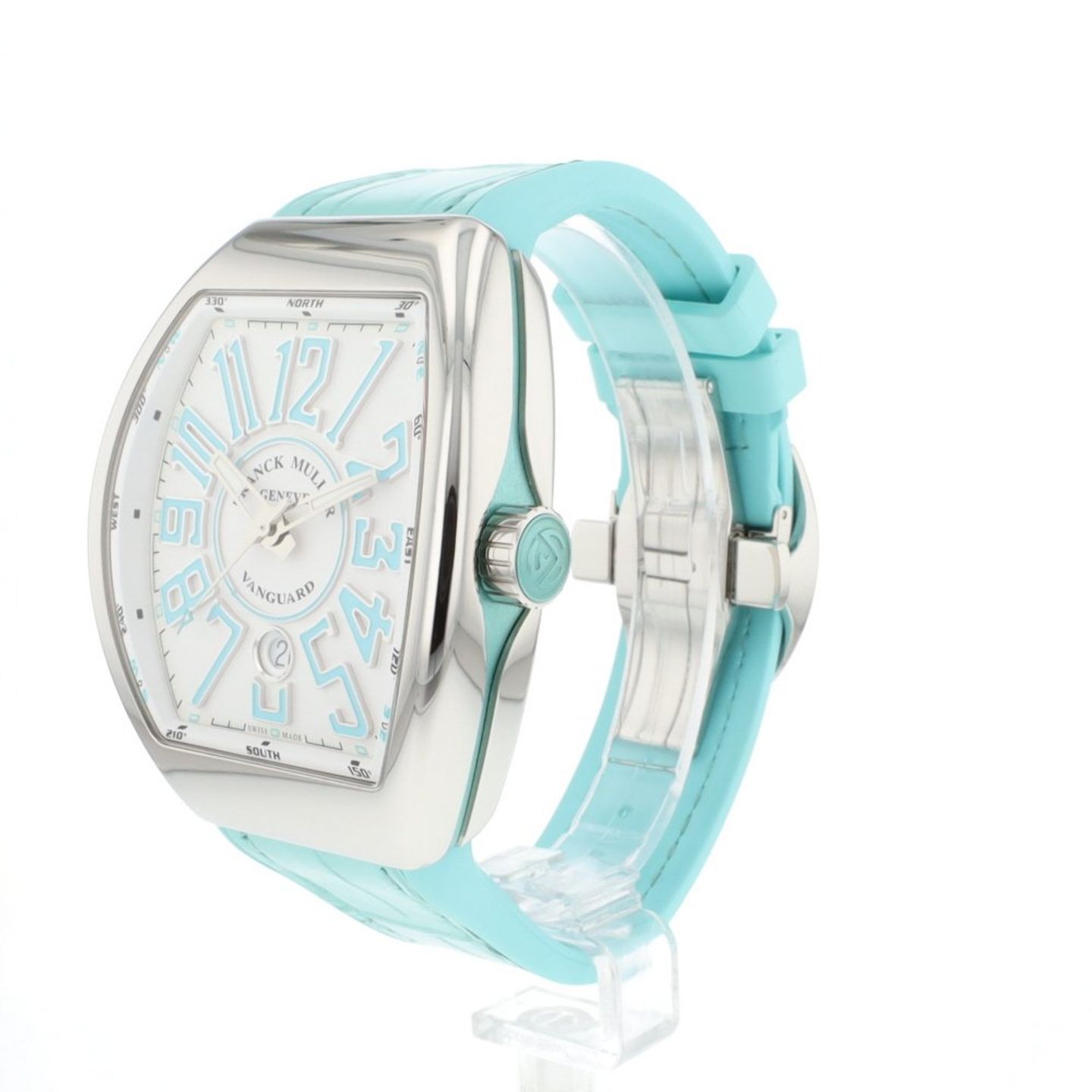 Franck Muller Long Island 1000 CC QZ (2024) - Silver dial 30 mm (2/6)