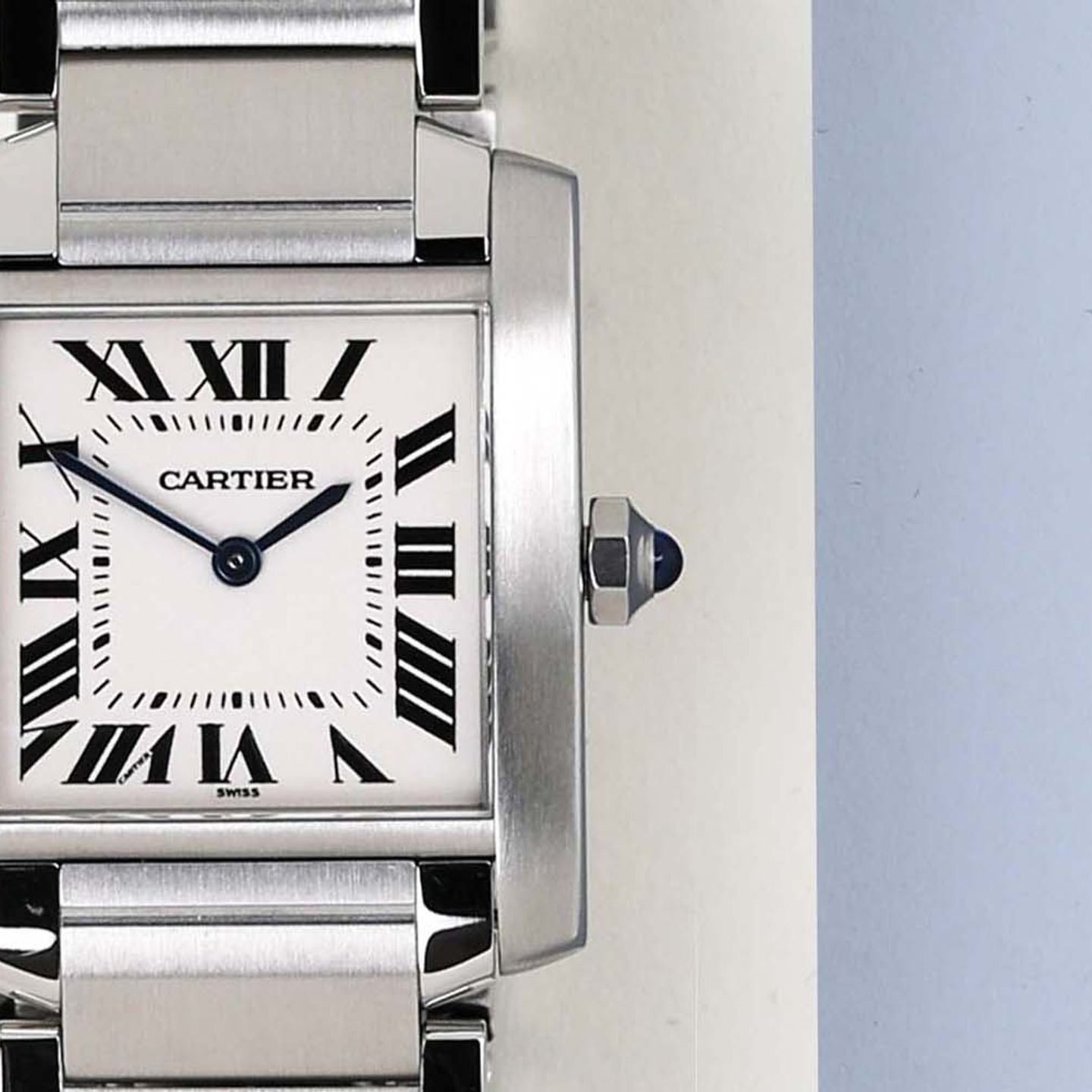 Cartier Tank Française W51003Q3 (1999) - 25 mm Steel case (5/8)