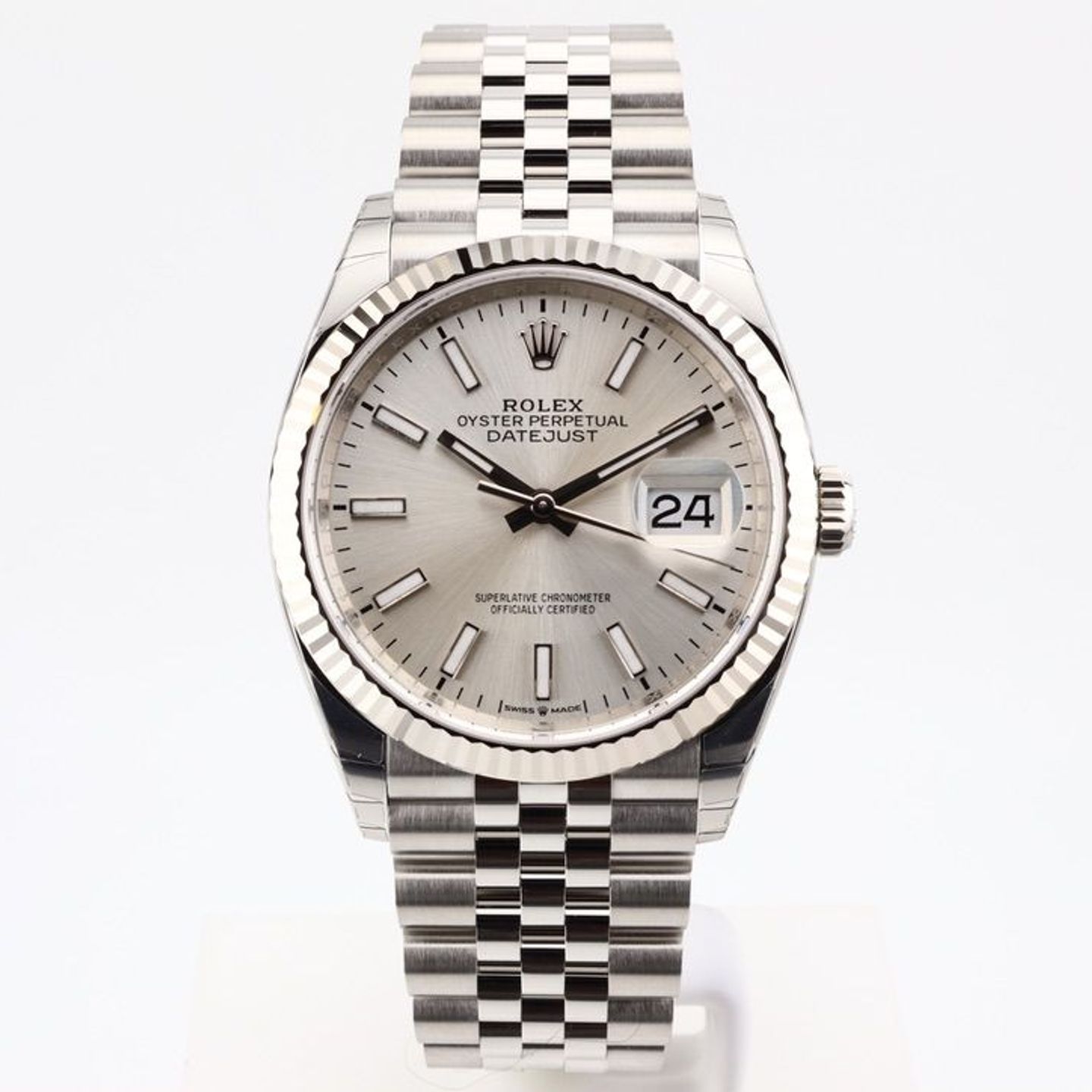 Rolex Datejust 36 126234 (2024) - Zilver wijzerplaat 36mm Staal (1/8)