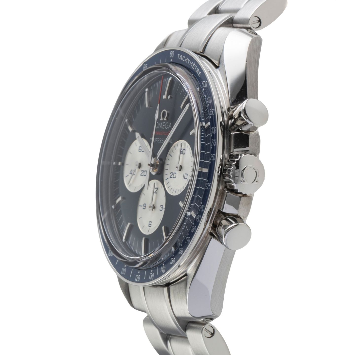 Omega Speedmaster Professional Moonwatch 522.30.42.30.03.001 (Unknown (random serial)) - Blue dial 42 mm Steel case (6/8)