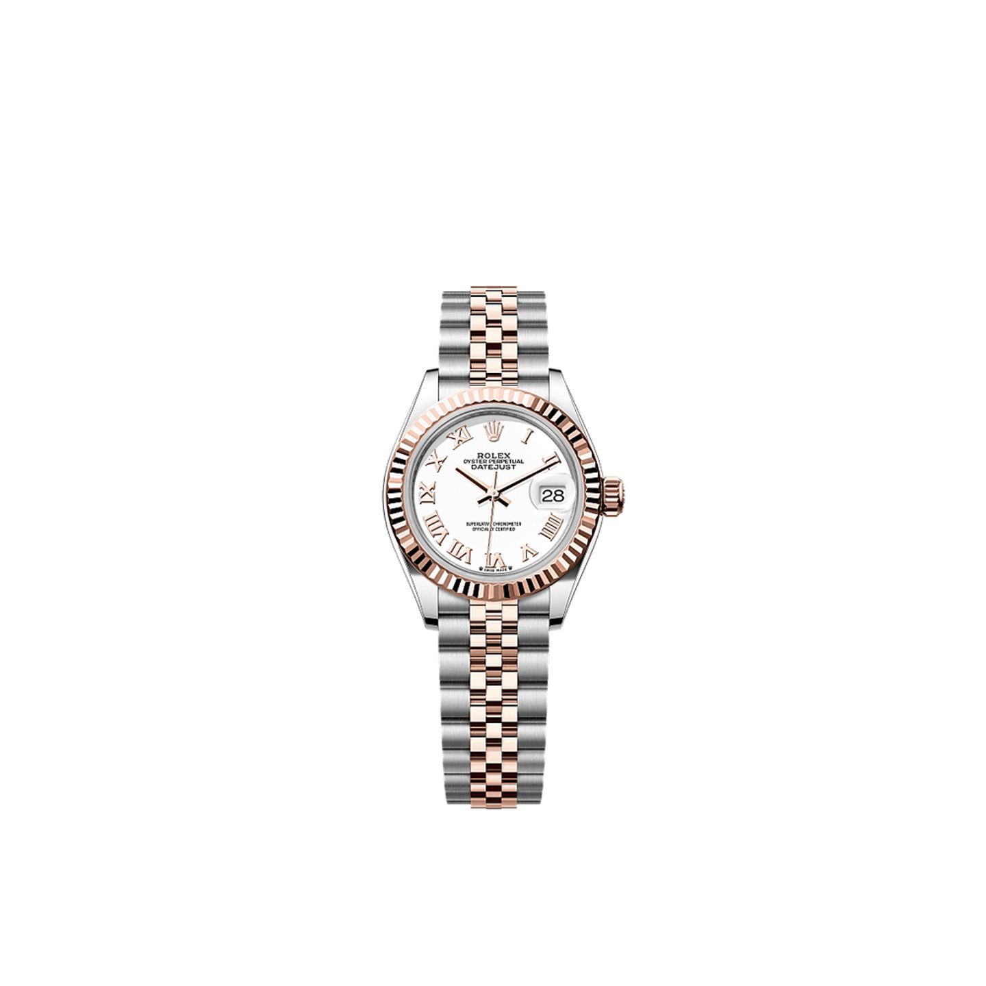Rolex Lady-Datejust 279171 (2025) - Wit wijzerplaat 28mm Goud/Staal (1/1)