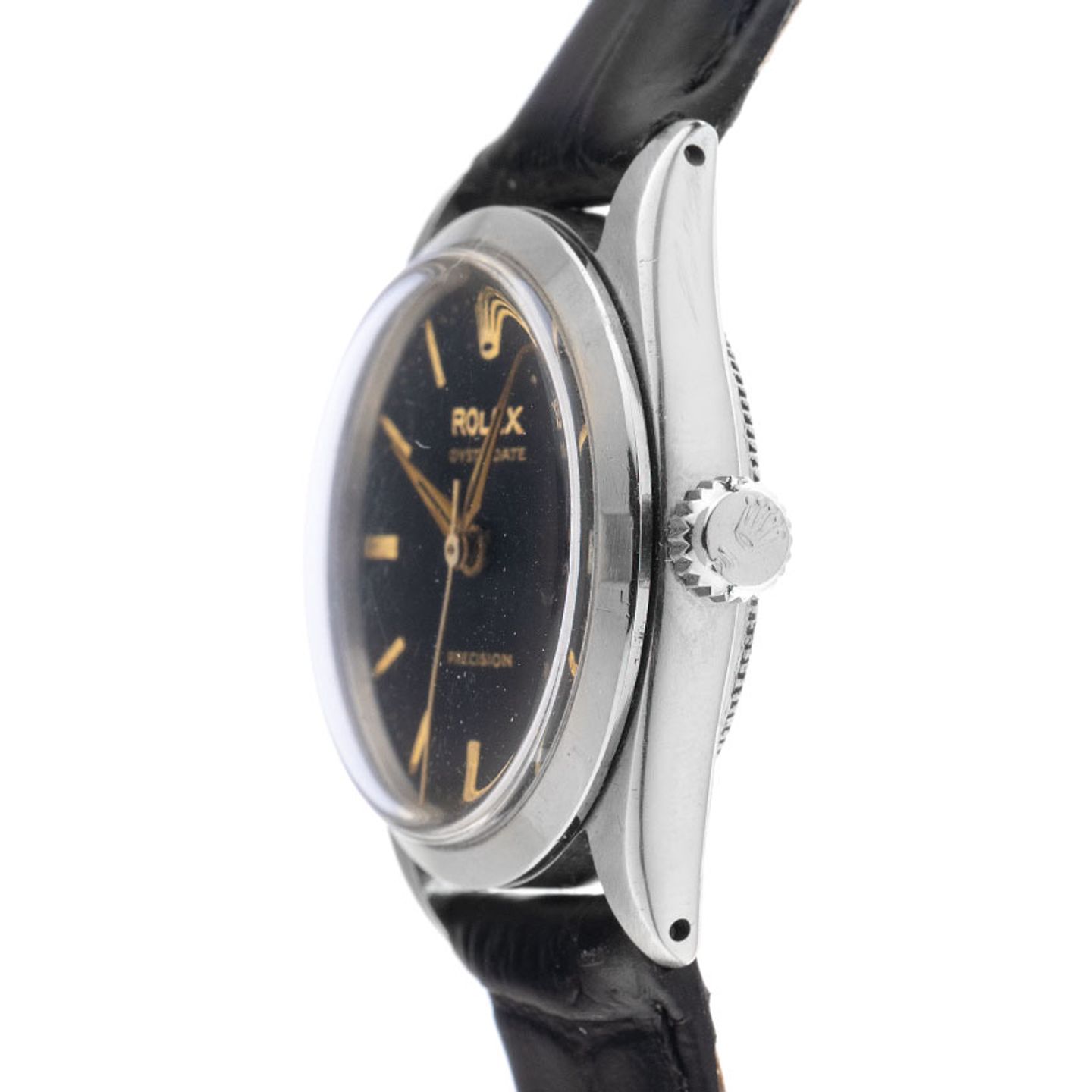 Rolex Oyster Precision 6466 (1942) - Black dial 36 mm Steel case (4/8)