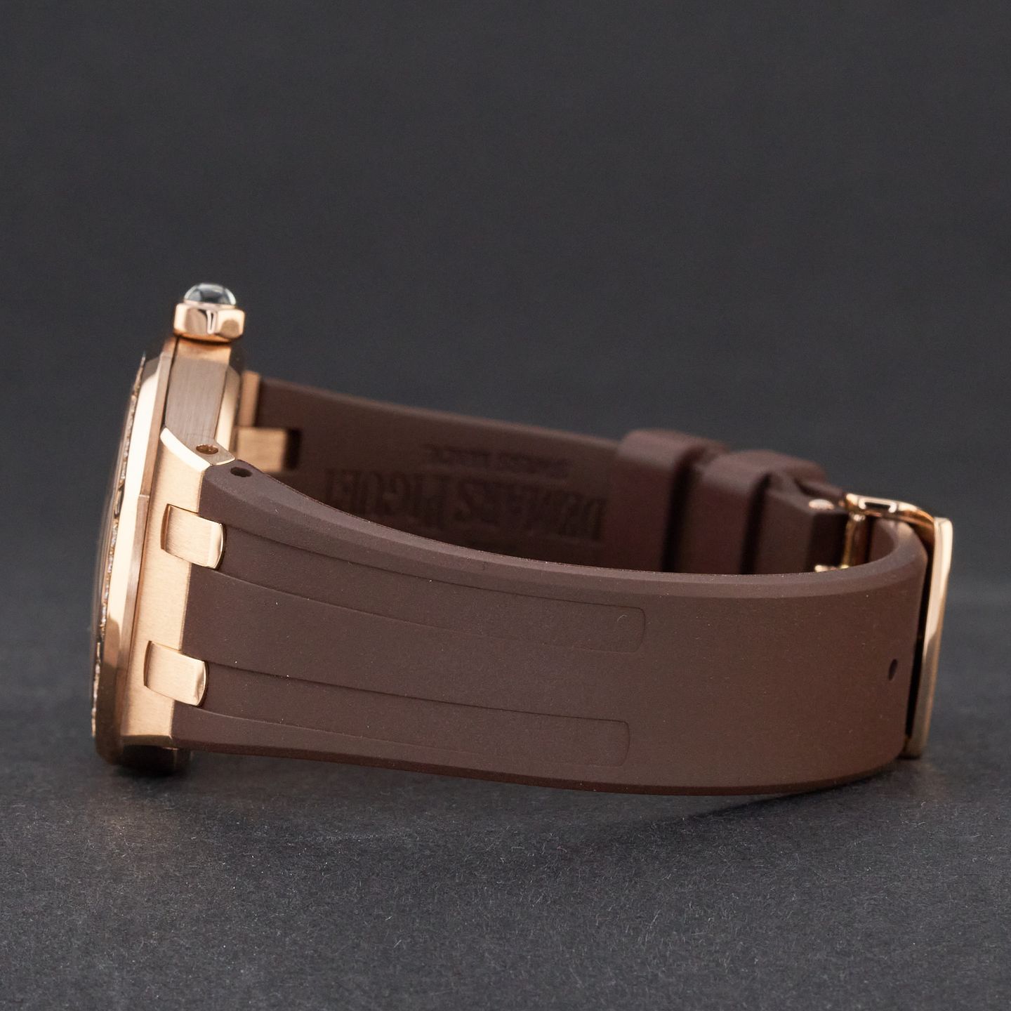 Audemars Piguet Royal Oak Lady 67601OR.ZZ.D080CA.01 (2009) - Bruin wijzerplaat 33mm Roségoud (5/8)