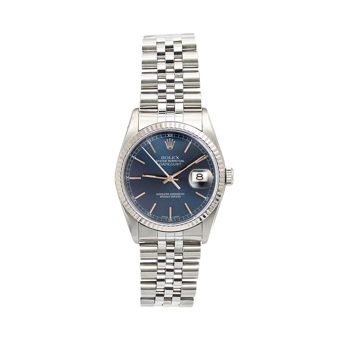 Rolex Datejust 36 16234 (Onbekend (willekeurig serienummer)) - Blauw wijzerplaat 36mm Staal (1/6)