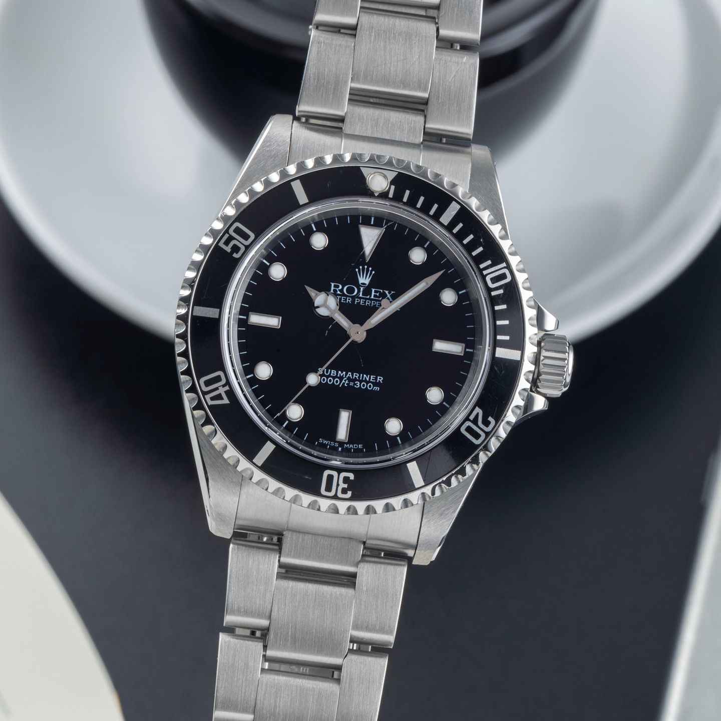 Rolex Submariner No Date 14060M (2001) - Zwart wijzerplaat 40mm Staal (3/8)