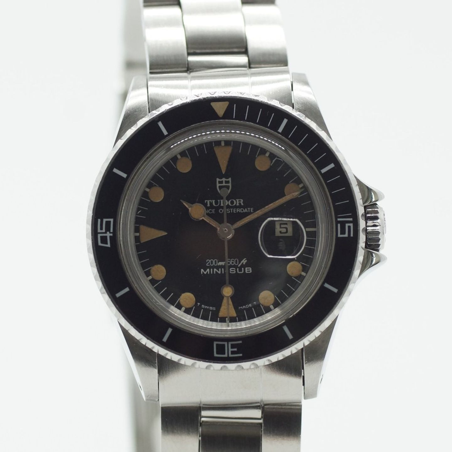 Tudor Submariner 75090 (1985) - Black dial 36 mm Steel case (3/8)
