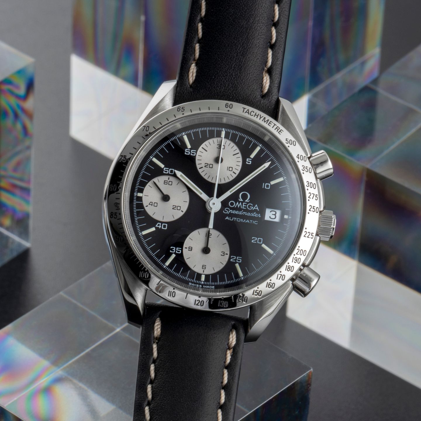 Omega Speedmaster Date 3511.50.00 (1999) - Black dial 39 mm Steel case (3/8)