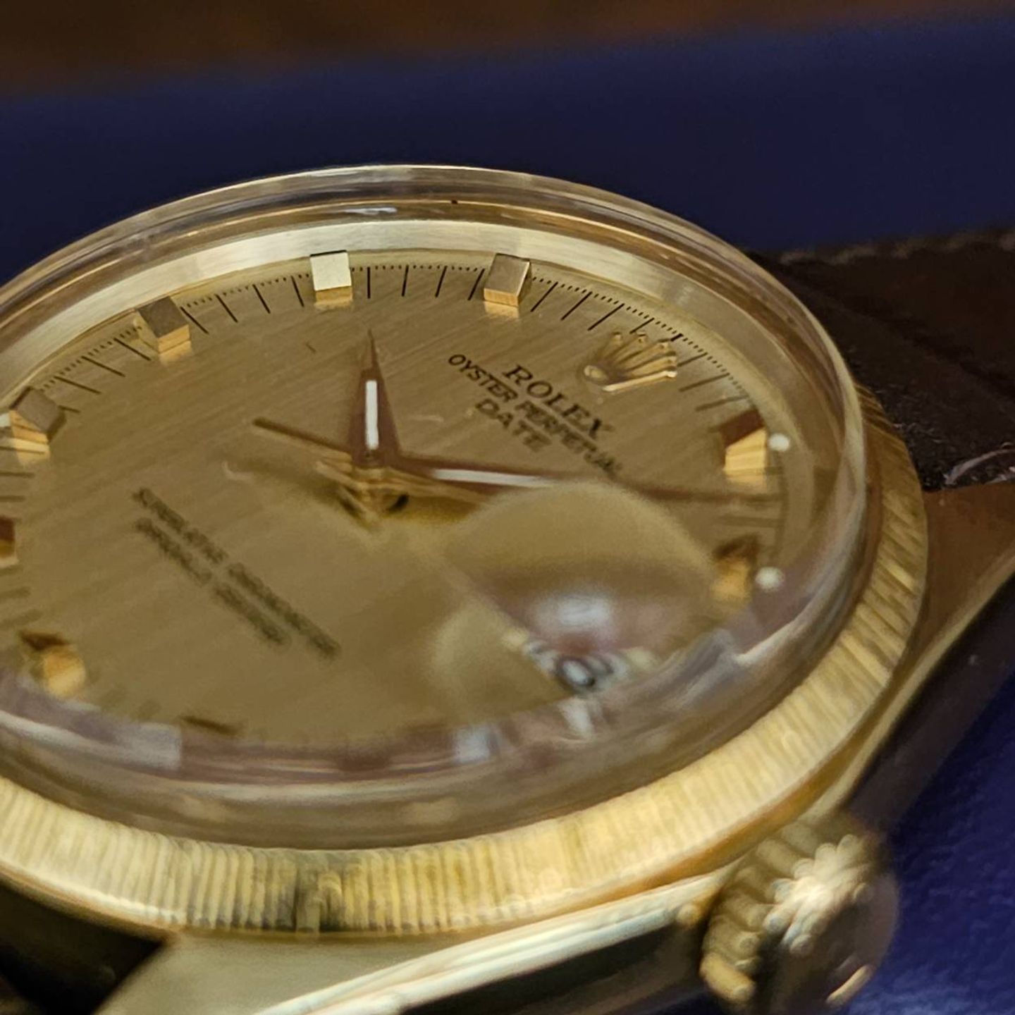 Rolex Oyster Perpetual Date 1507 (1969) - Goud wijzerplaat 34mm Geelgoud (4/5)