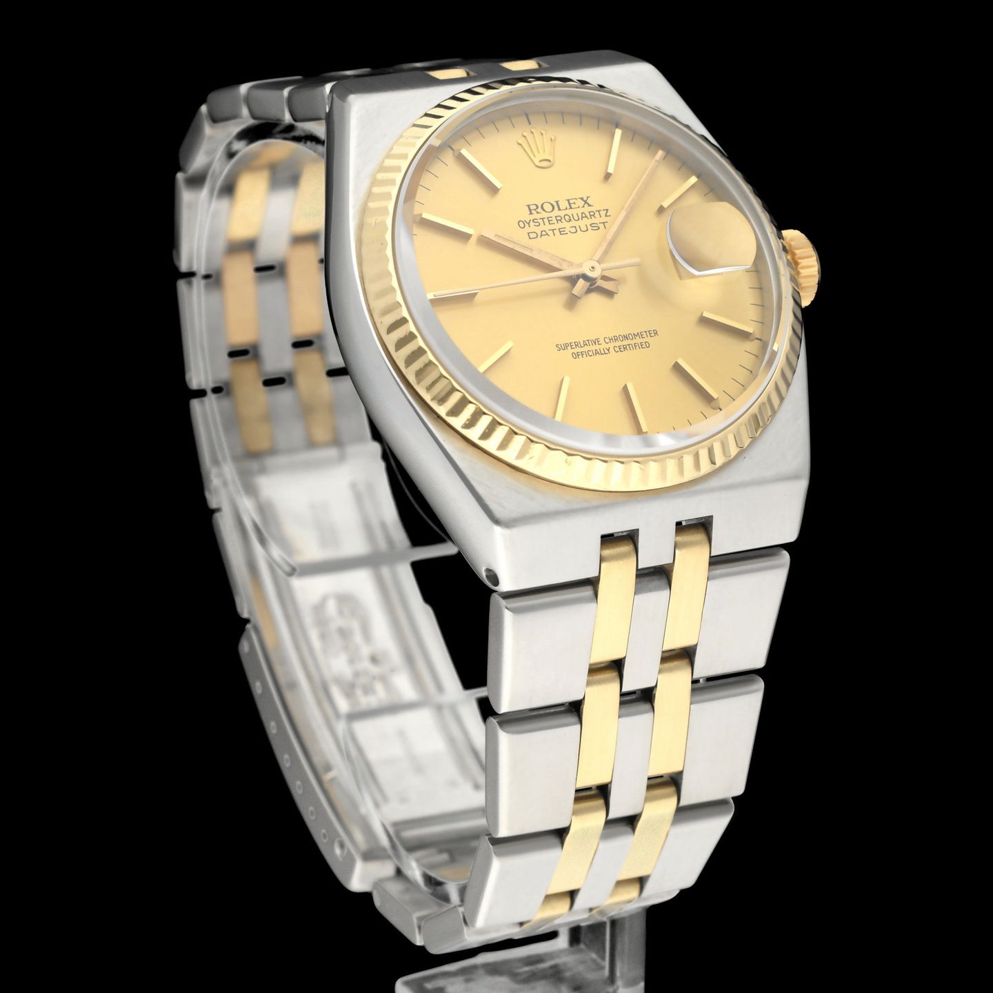 Rolex Datejust Oysterquartz 17013 (1982) - 36 mm Gold/Steel case (6/8)