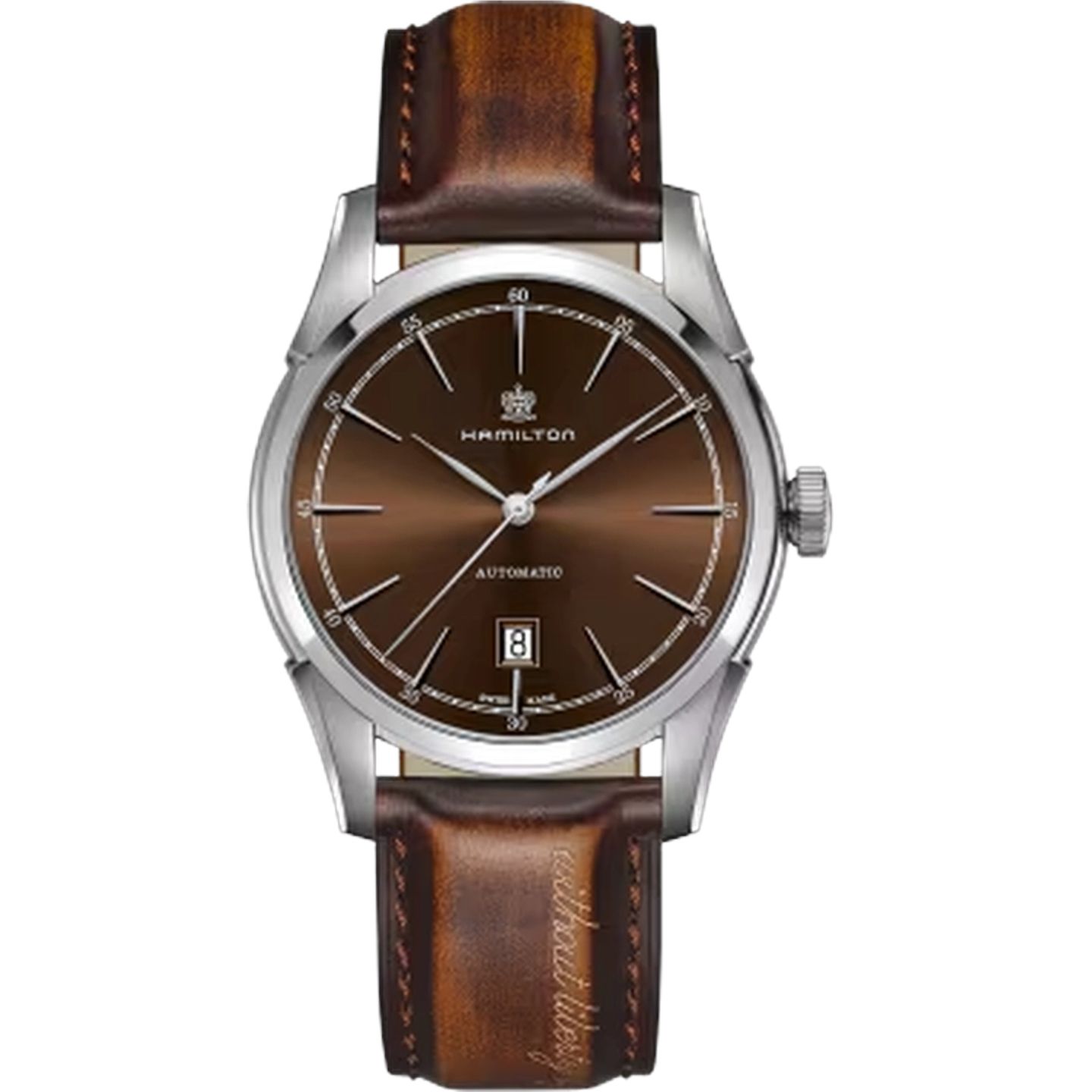 Hamilton Spirit of Liberty H42415501 (2025) - Bruin wijzerplaat 42mm Staal (1/1)