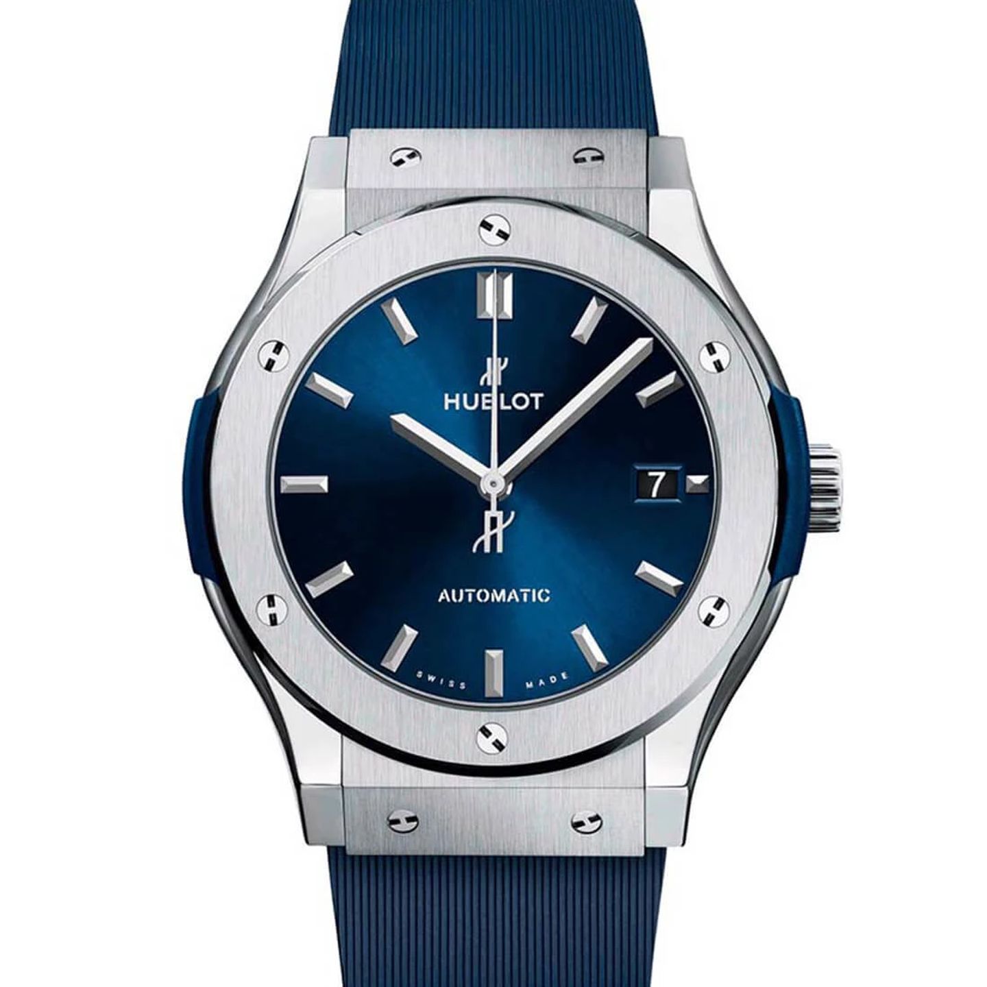 Hublot Classic Fusion Blue 581.NX.7170.RX (2024) - Blue dial 33 mm Titanium case (2/3)