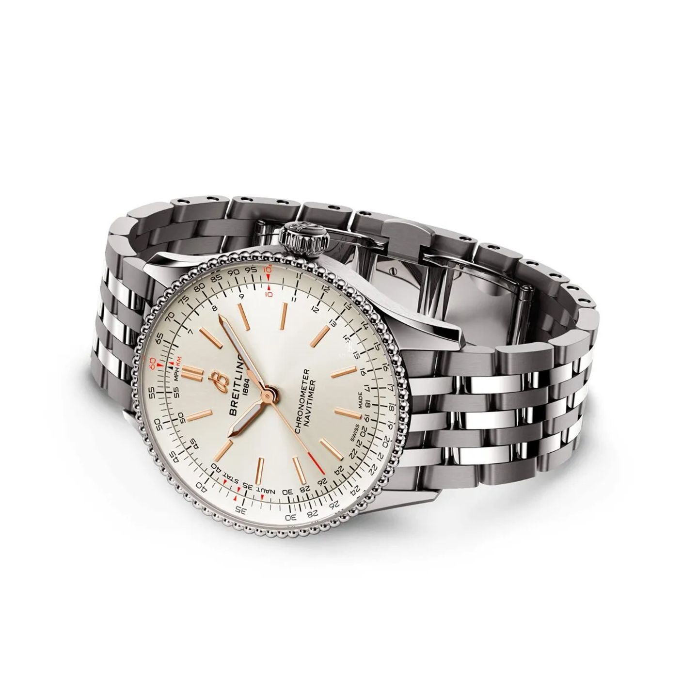 Breitling Navitimer A17327211G1A1 (2026) - Silver dial 36 mm Steel case (3/5)