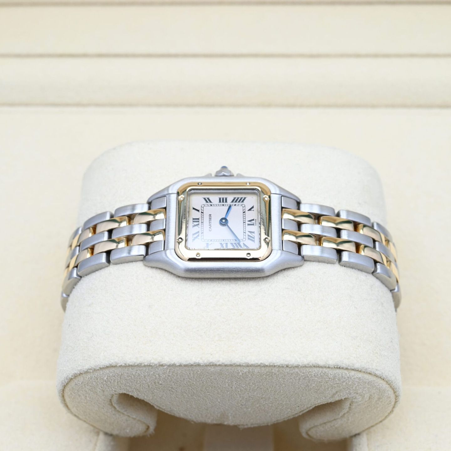 Cartier Panthère 1120 (Unknown (random serial)) - White dial 22 mm Gold/Steel case (3/8)