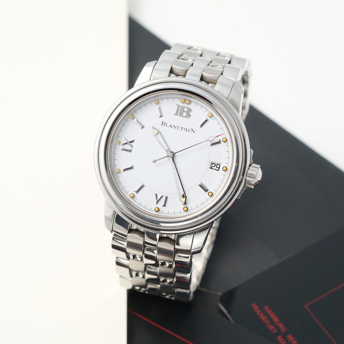Blancpain Léman 2100-1127 (1994) - White dial 38 mm Steel case (2/4)
