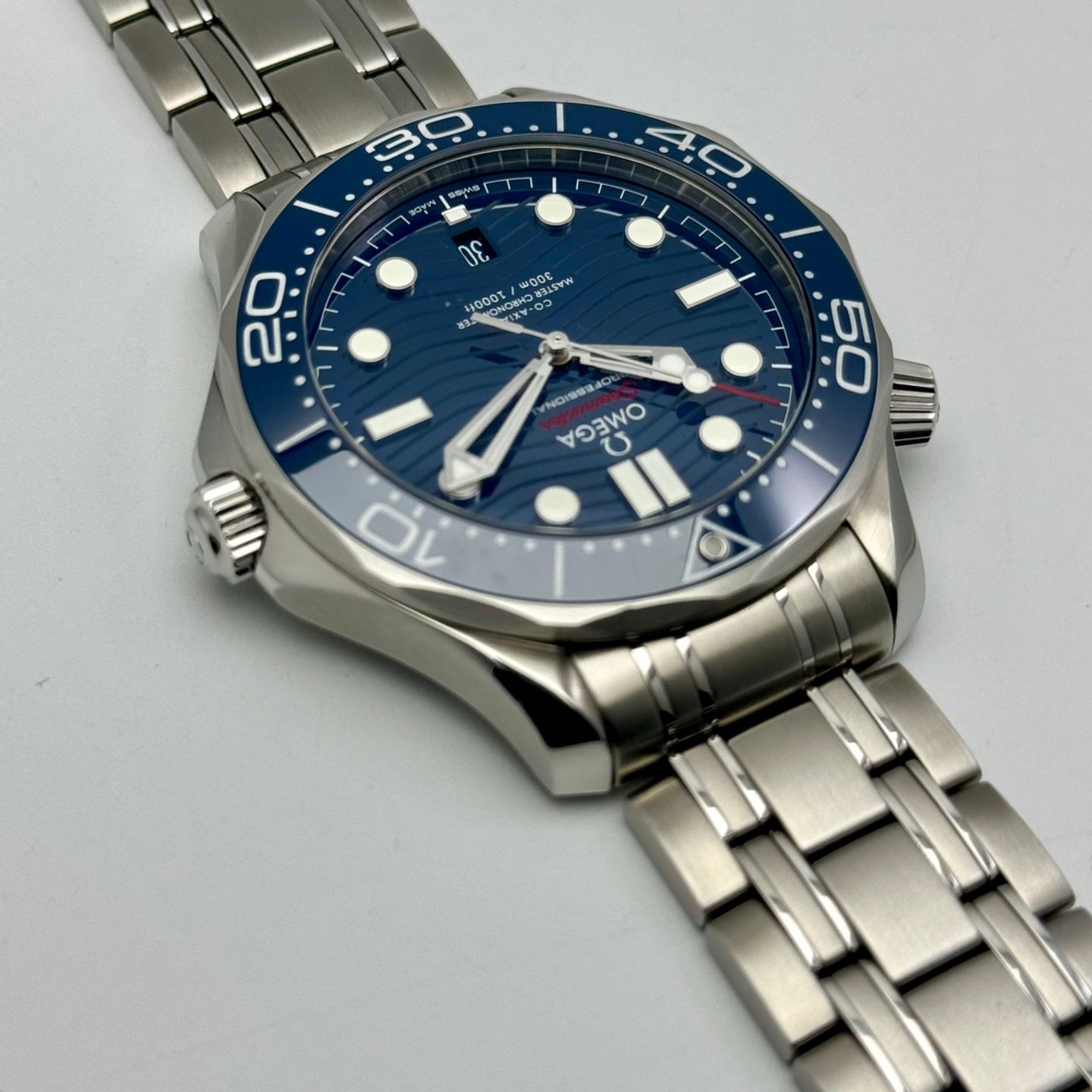 Omega Seamaster Diver 300 M 210.30.42.20.03.001 (2019) - Blue dial 42 mm Steel case (9/10)