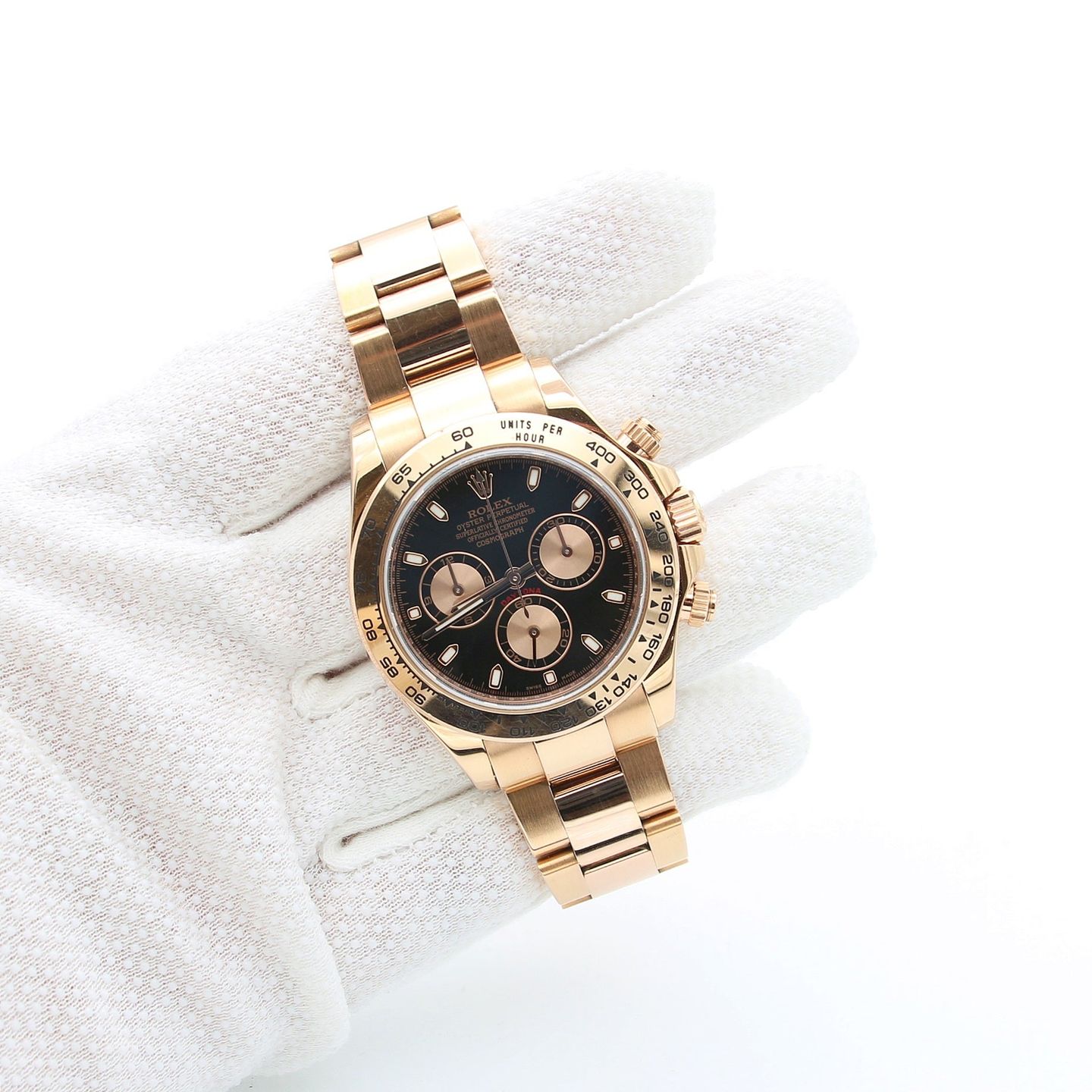 Rolex Daytona 116503 (2014) - Black dial 40 mm Gold/Steel case (2/7)