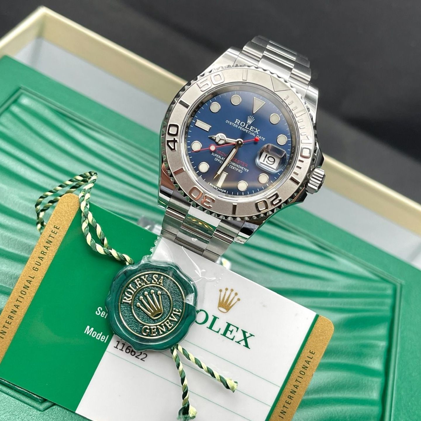 Rolex Yacht-Master 40 116622 (2019) - Blauw wijzerplaat 40mm Staal (8/8)