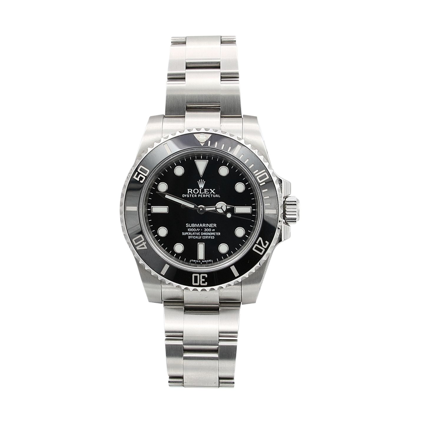 Rolex Submariner No Date 114060 (Unknown (random serial)) - Black dial 40 mm Steel case (1/8)