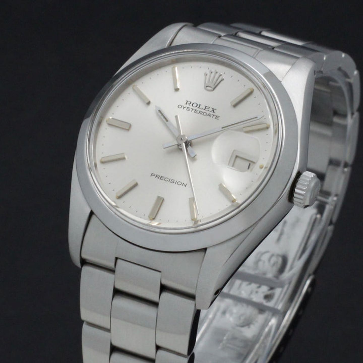 Rolex Oyster Precision 6694 (1978) - Silver dial 34 mm Steel case (6/7)
